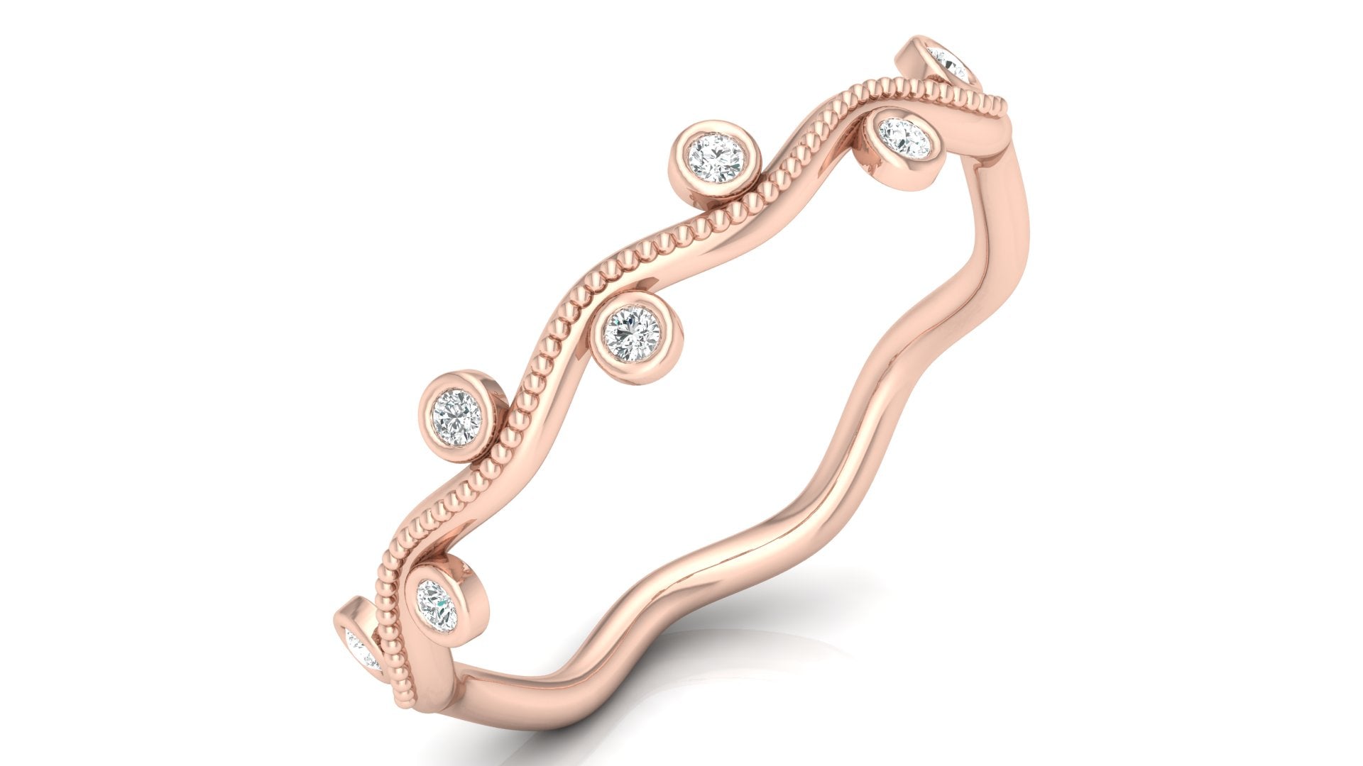 0.06 Ct Round  Diamond Ring