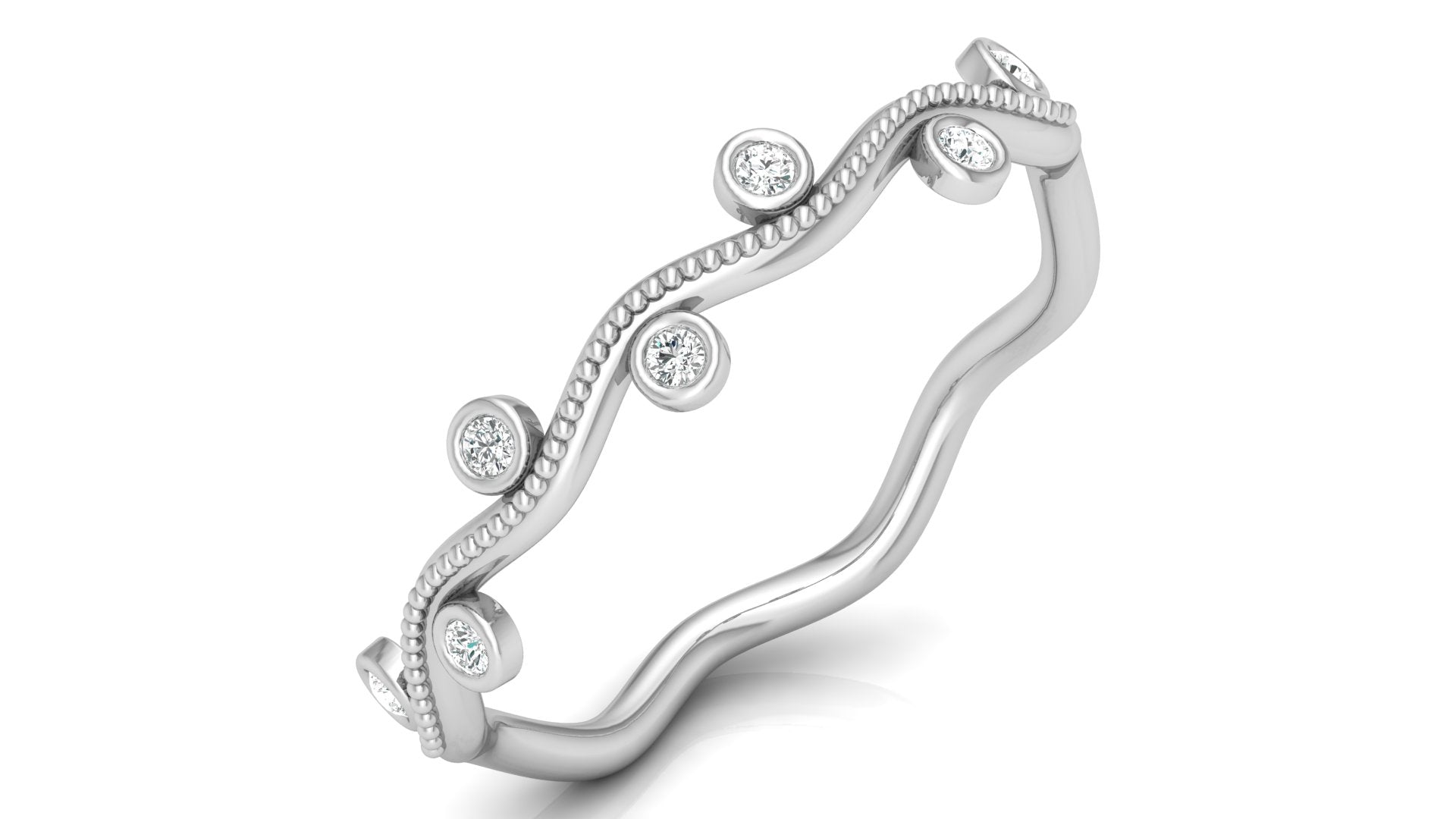 0.06 Ct Round  Diamond Ring