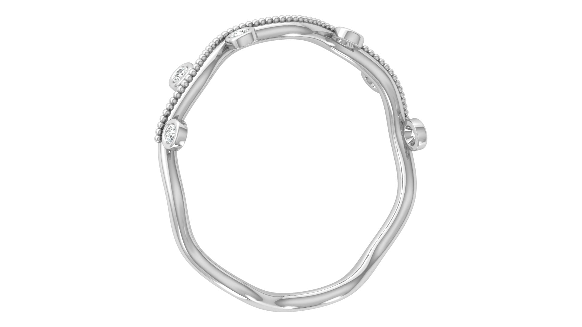 0.06 Ct Round  Diamond Ring