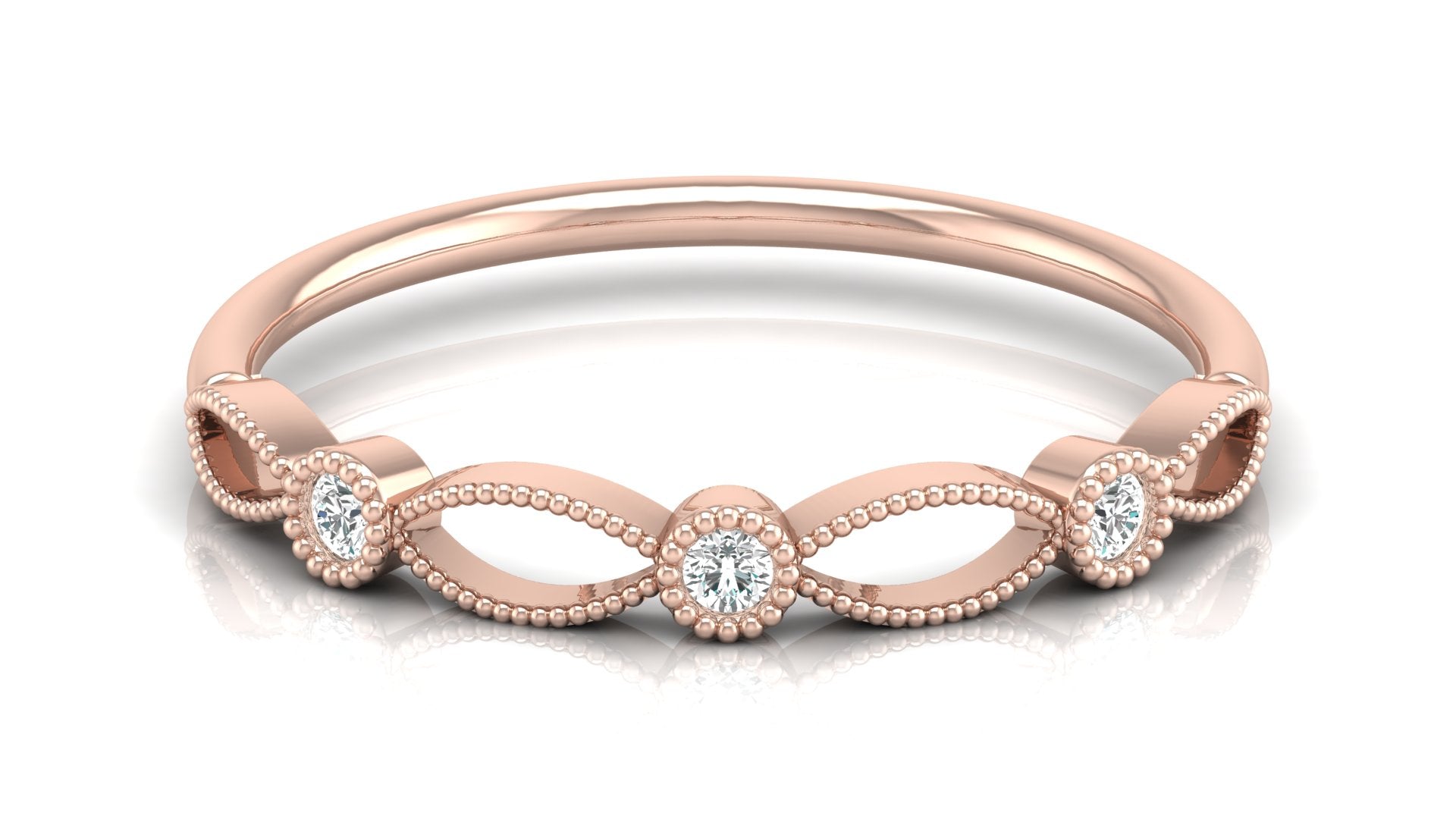 0.06 Ct Round  Diamond Ring