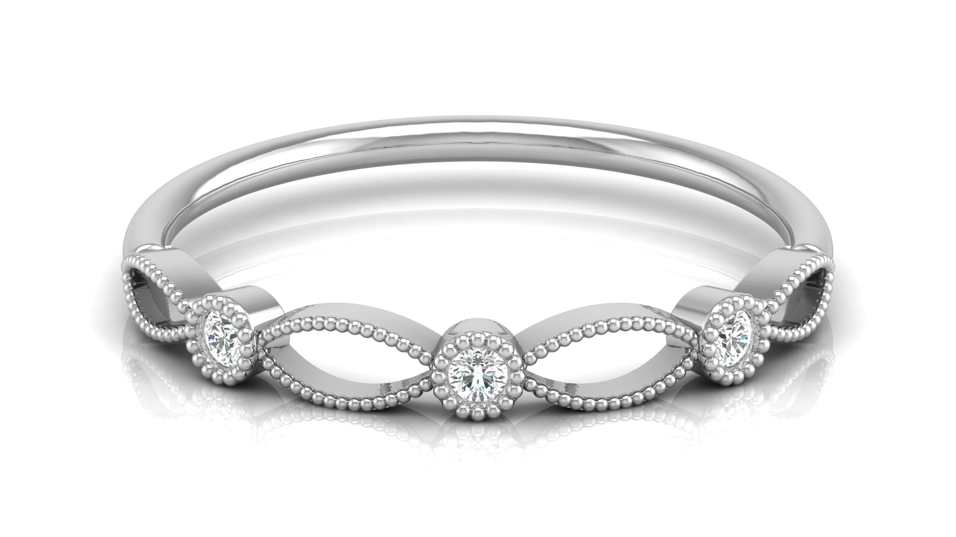 0.06 Ct Round  Diamond Ring