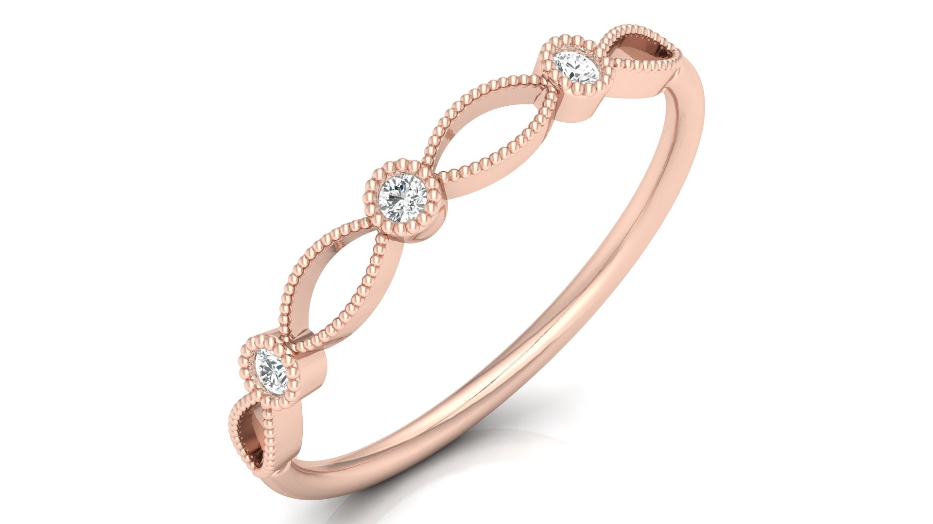 0.06 Ct Round  Diamond Ring