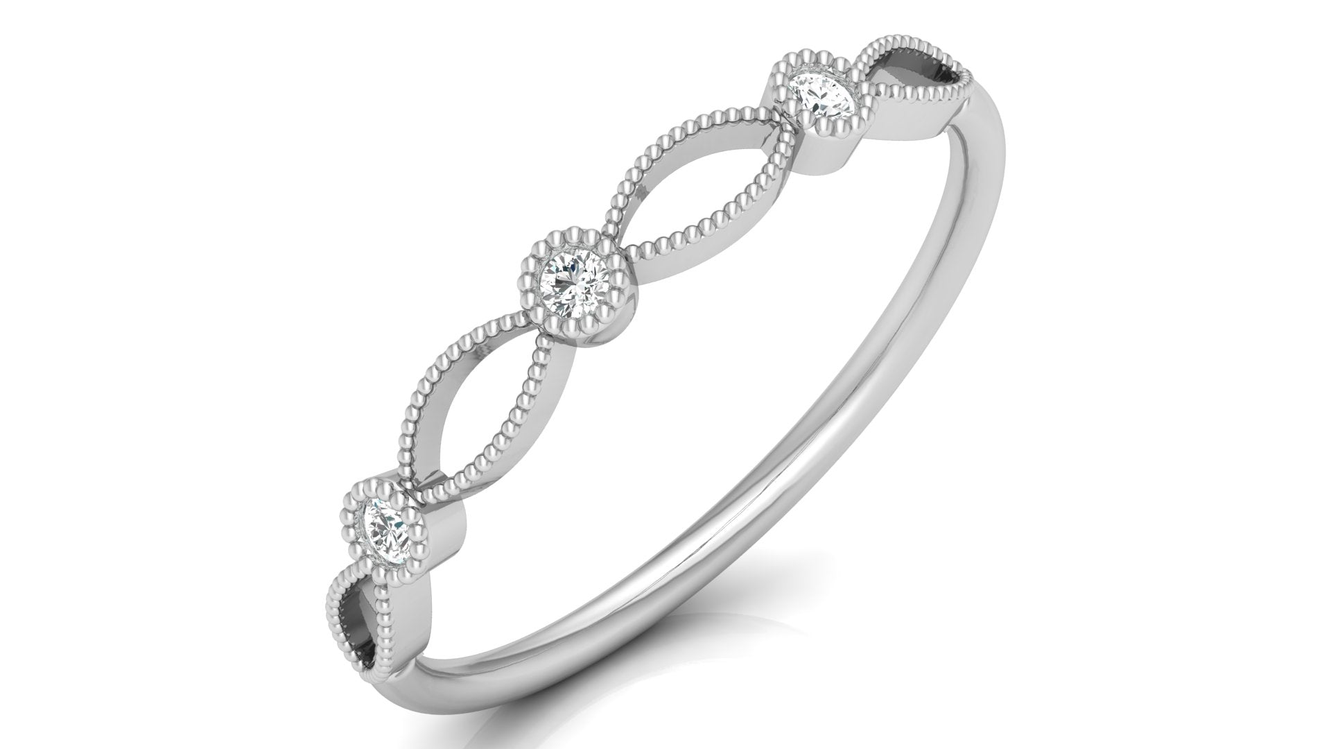 0.06 Ct Round  Diamond Ring