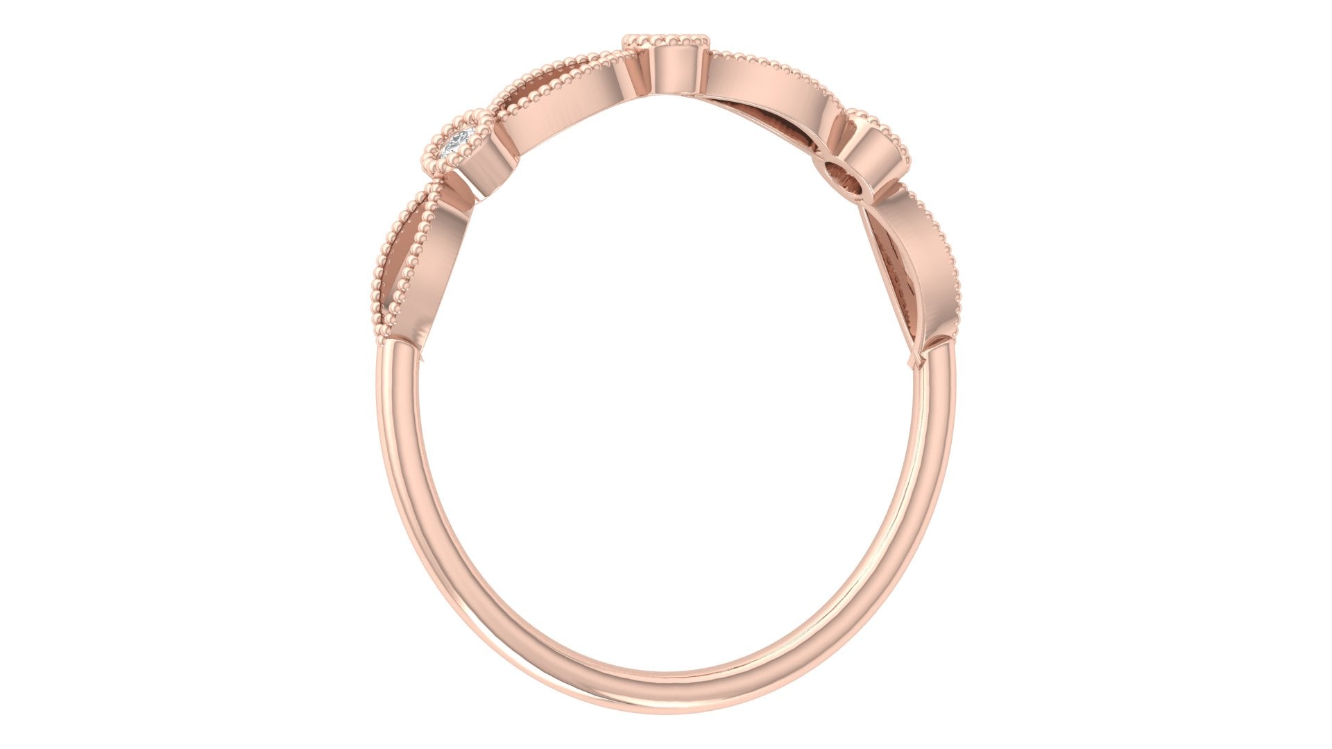 0.06 Ct Round  Diamond Ring