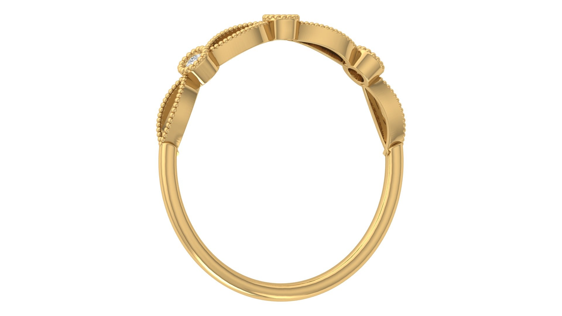 0.06 Ct Round  Diamond Ring