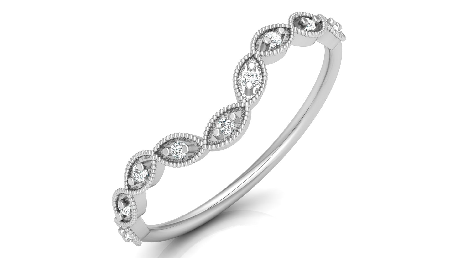 0.06 Ct Round  Diamond Ring