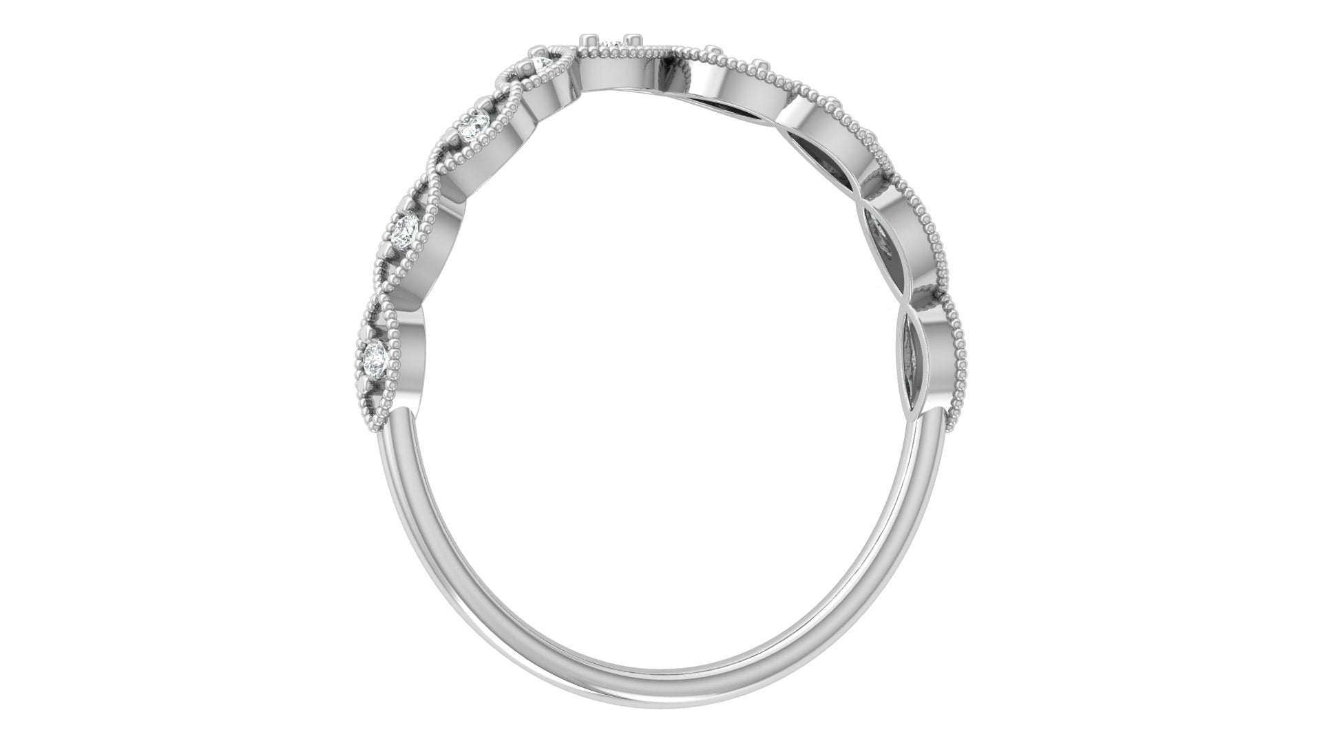 0.06 Ct Round  Diamond Ring