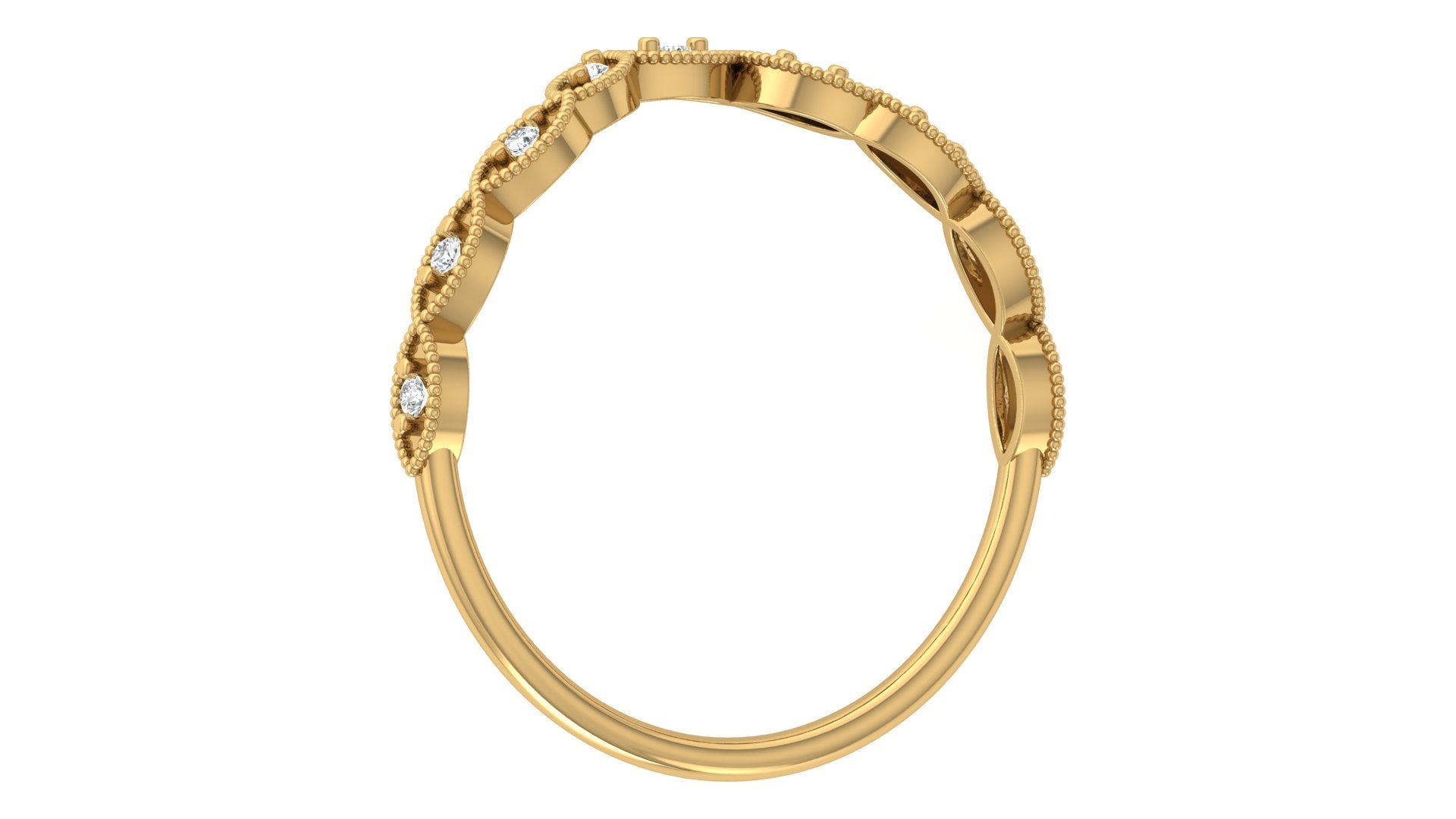 0.06 Ct Round  Diamond Ring