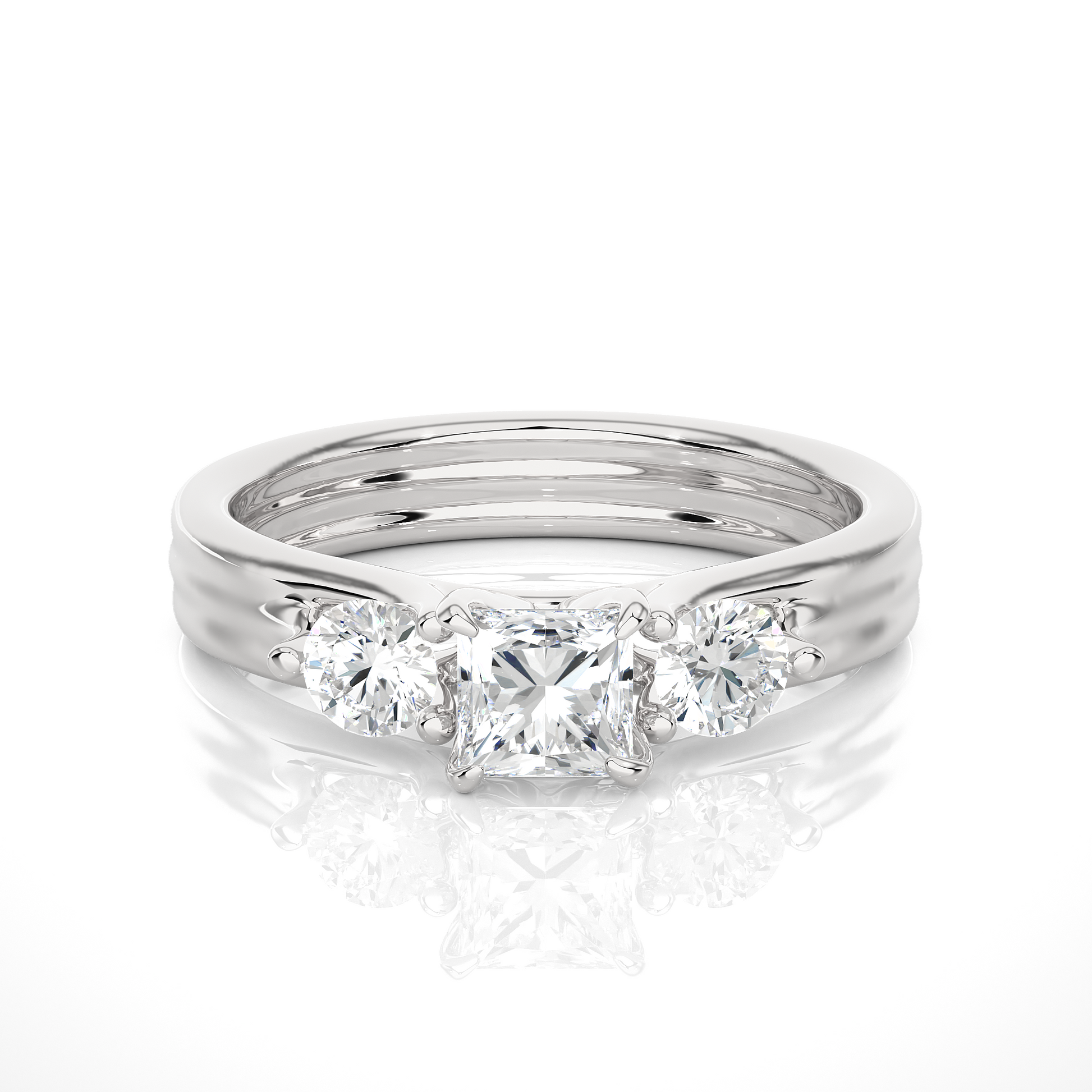 Harmonious Pledge Ring made with Premium Lab Grown Diamonds