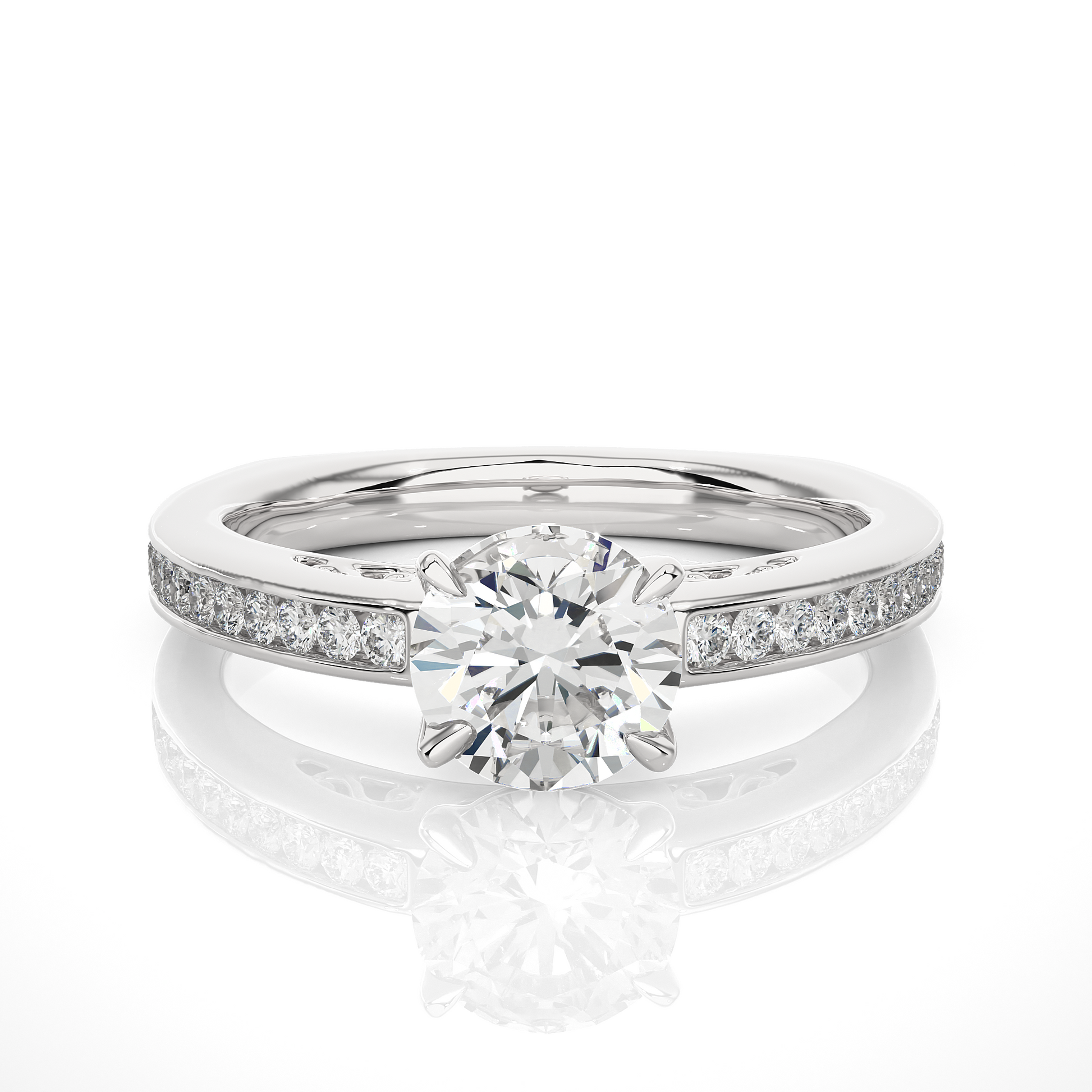 1+0.29  Ct Round Diamond Ring