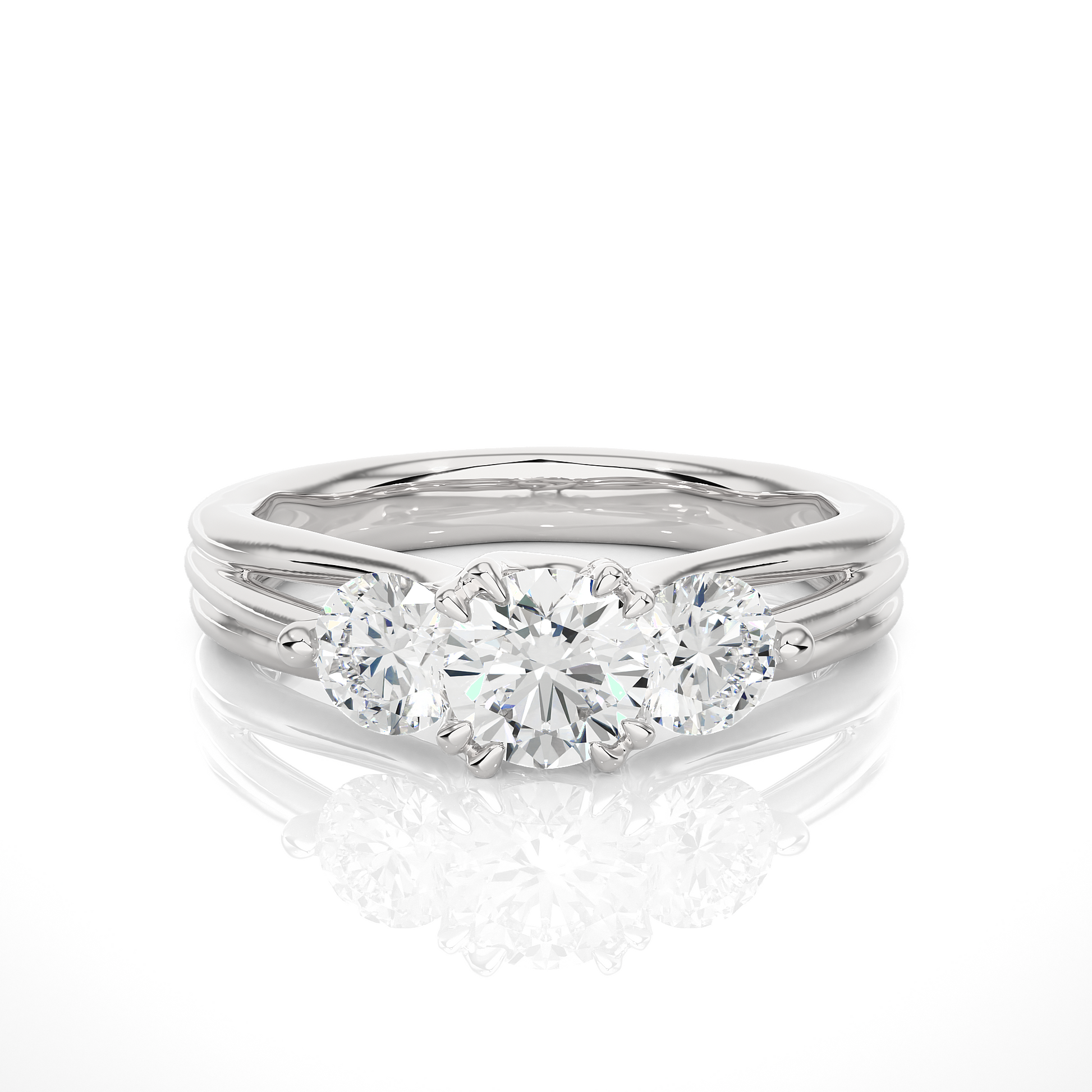 Honorable Vow Ring - Premium Trilogy Lab Grown Diamond Ring