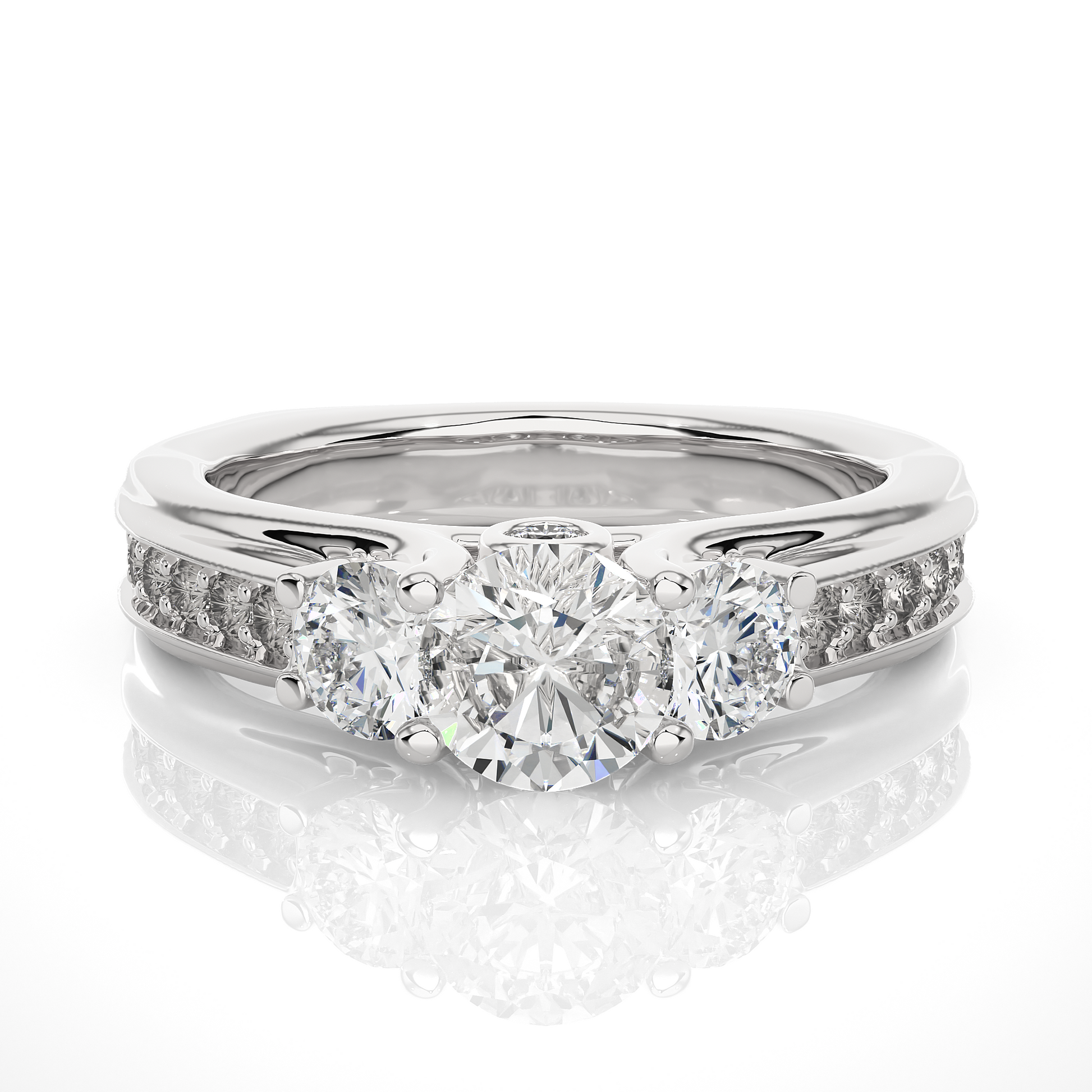 Resilient Bond Ring Round Lab Grown Diamond Ring
