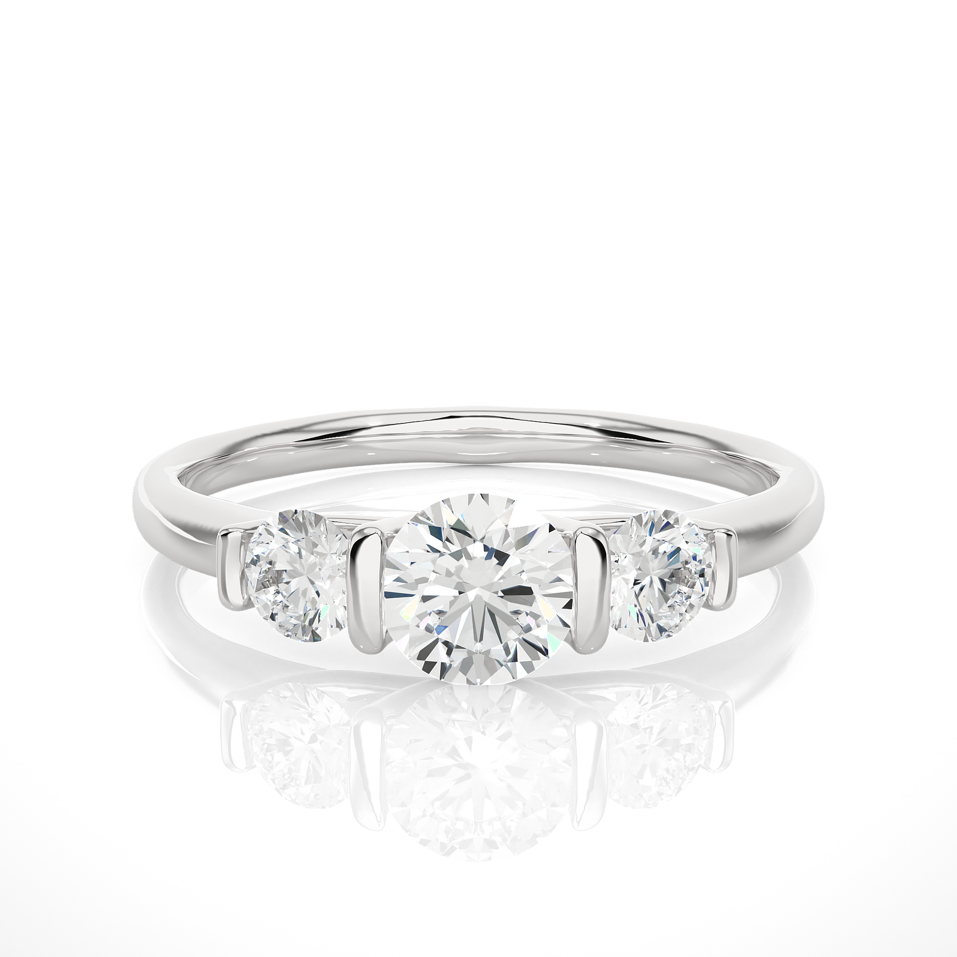 Warm Allegiance - Lab Grown Diamond Trilogy Ring