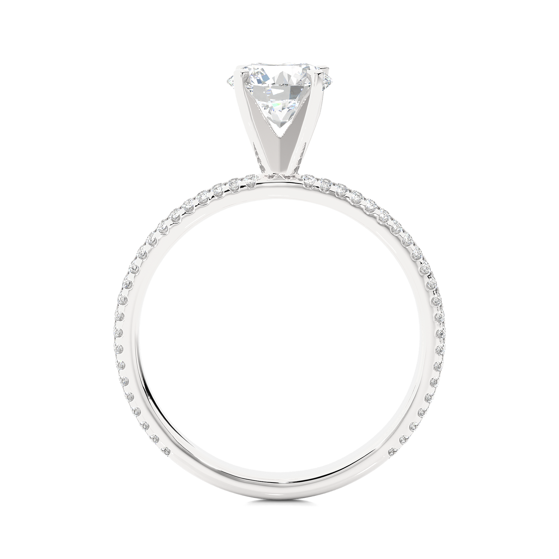 Auric Spark - Elevated Premium Round Lab Grown Diamond Solitaire