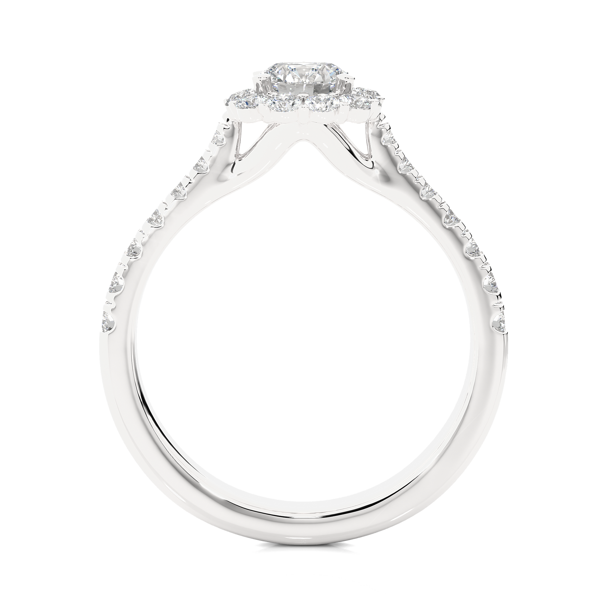 0.6+0.52 Ct Round Diamond Ring
