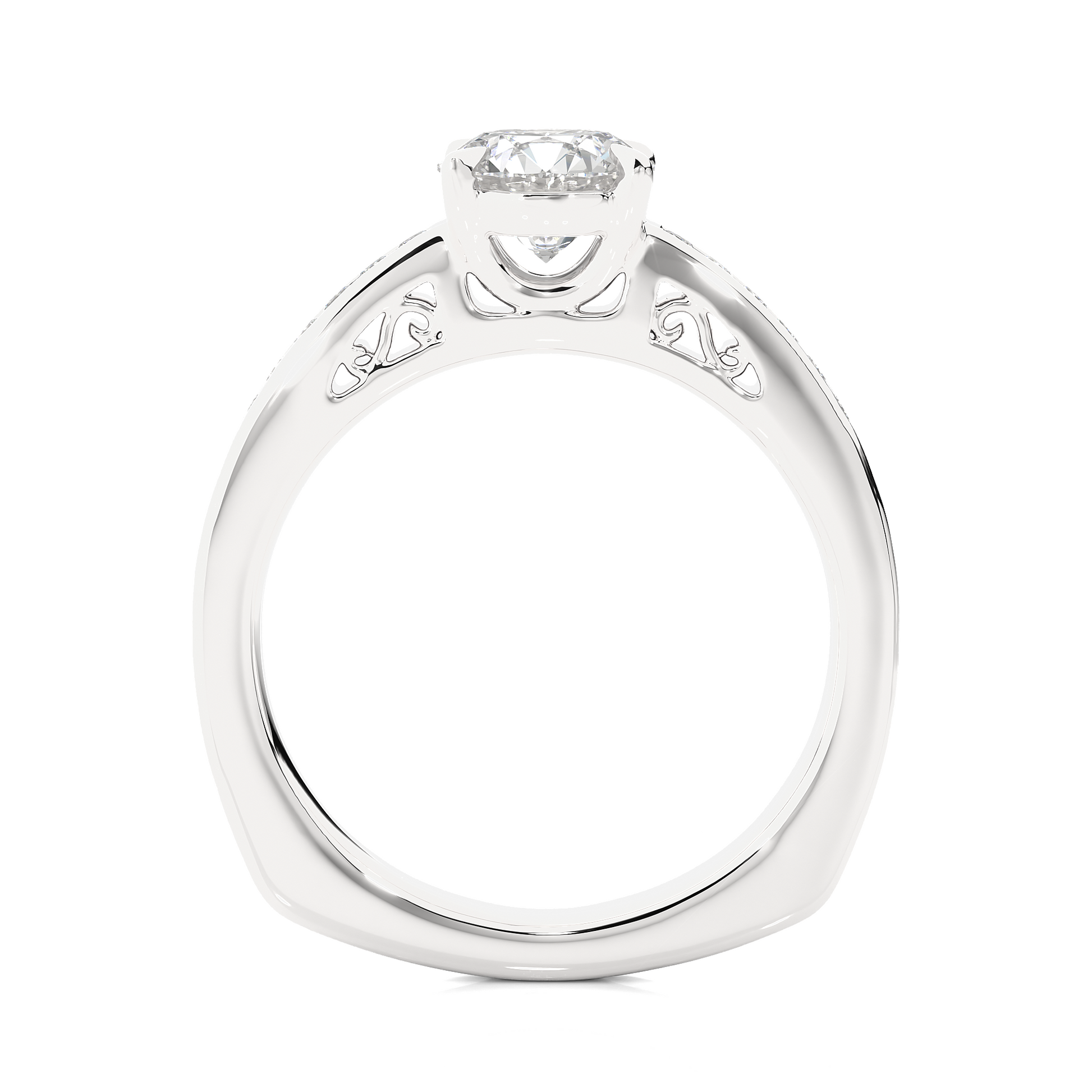 1+0.29  Ct Round Diamond Ring