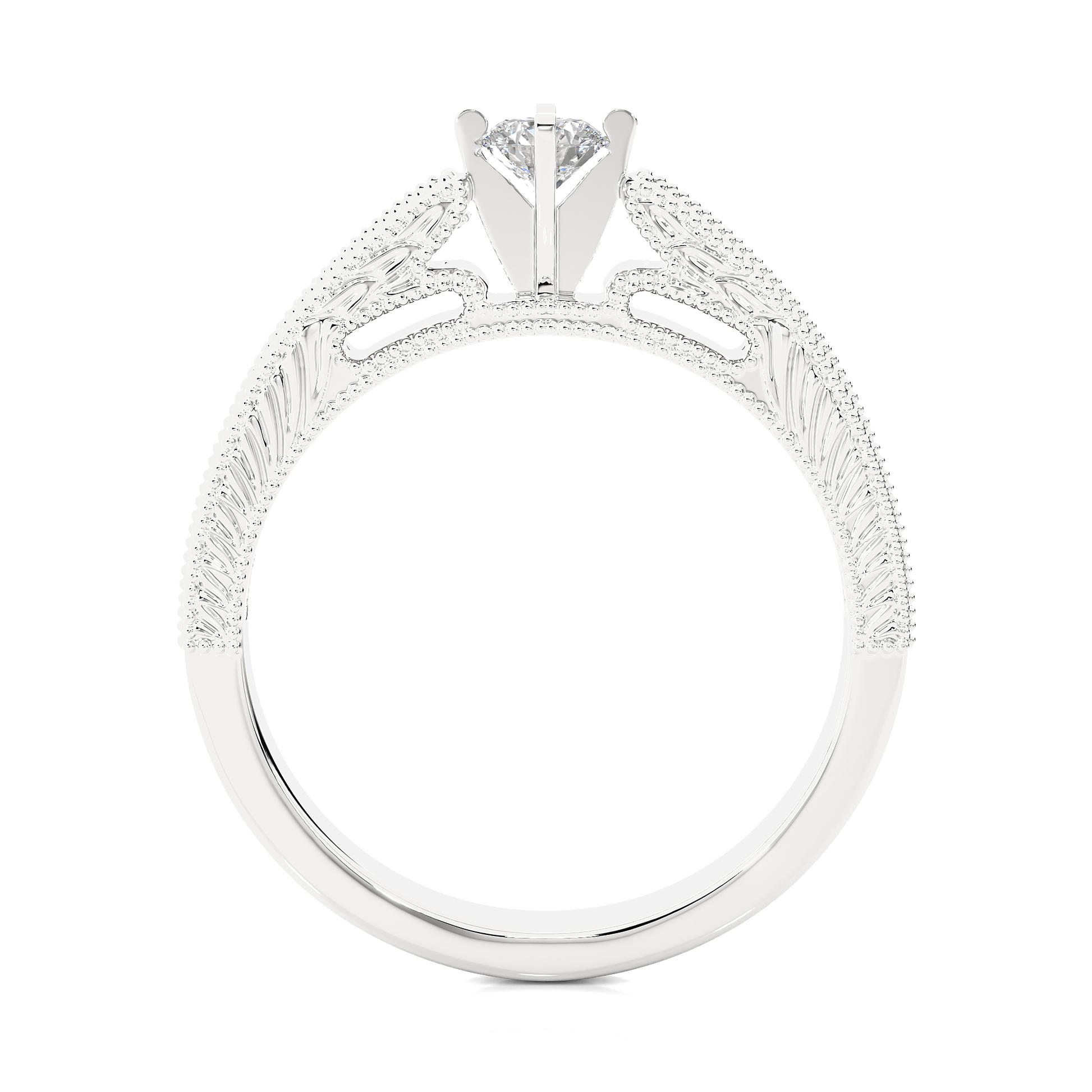 0.20+0.28 Ct Round Diamond Ring