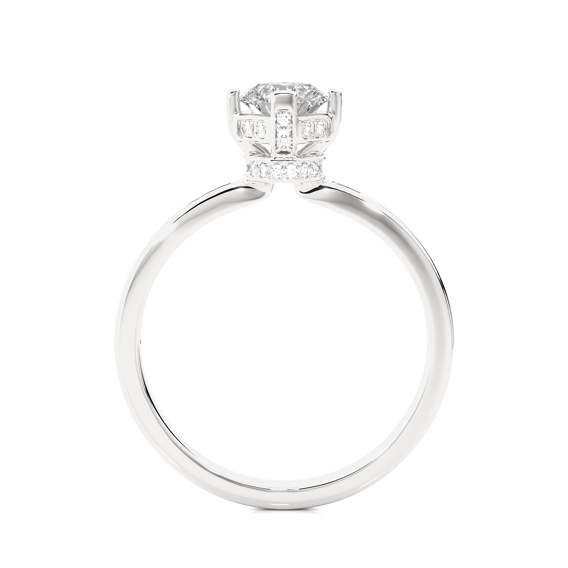 0.6+0.19 Ct Round Diamond Ring