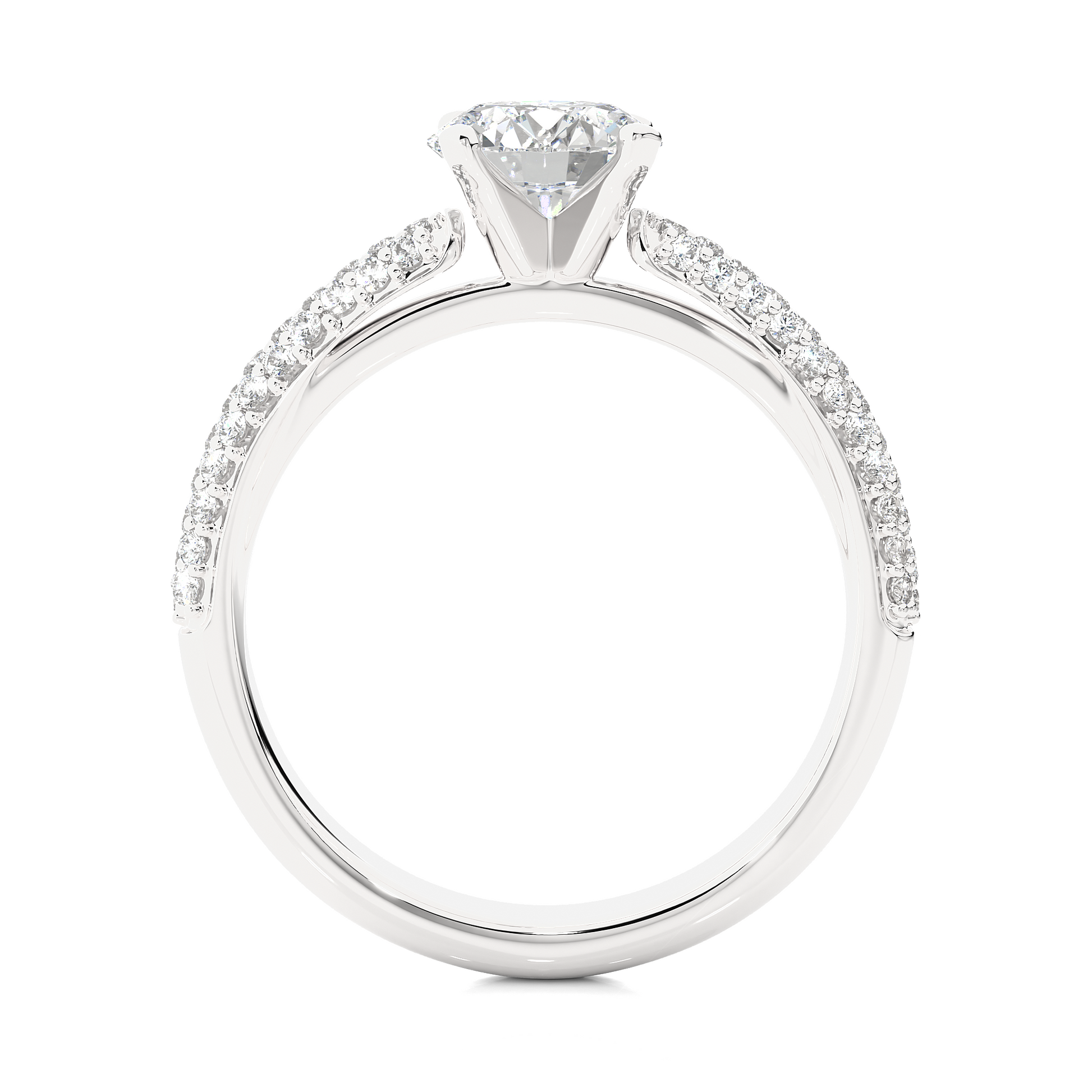 0.8+0.41 Ct Round Diamond Ring