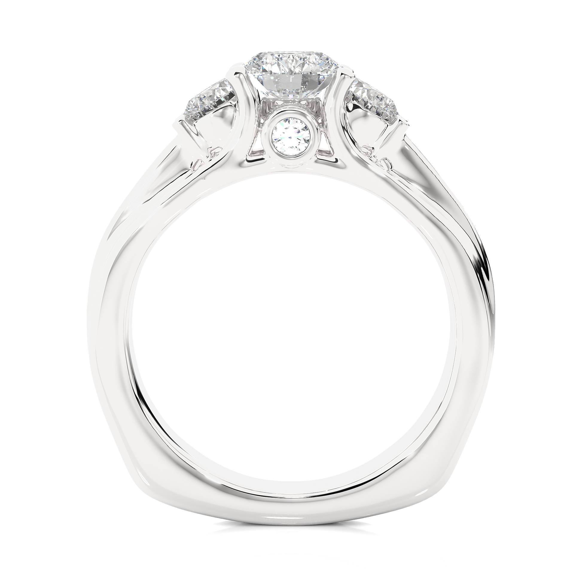 Resilient Bond Ring Round Lab Grown Diamond Ring