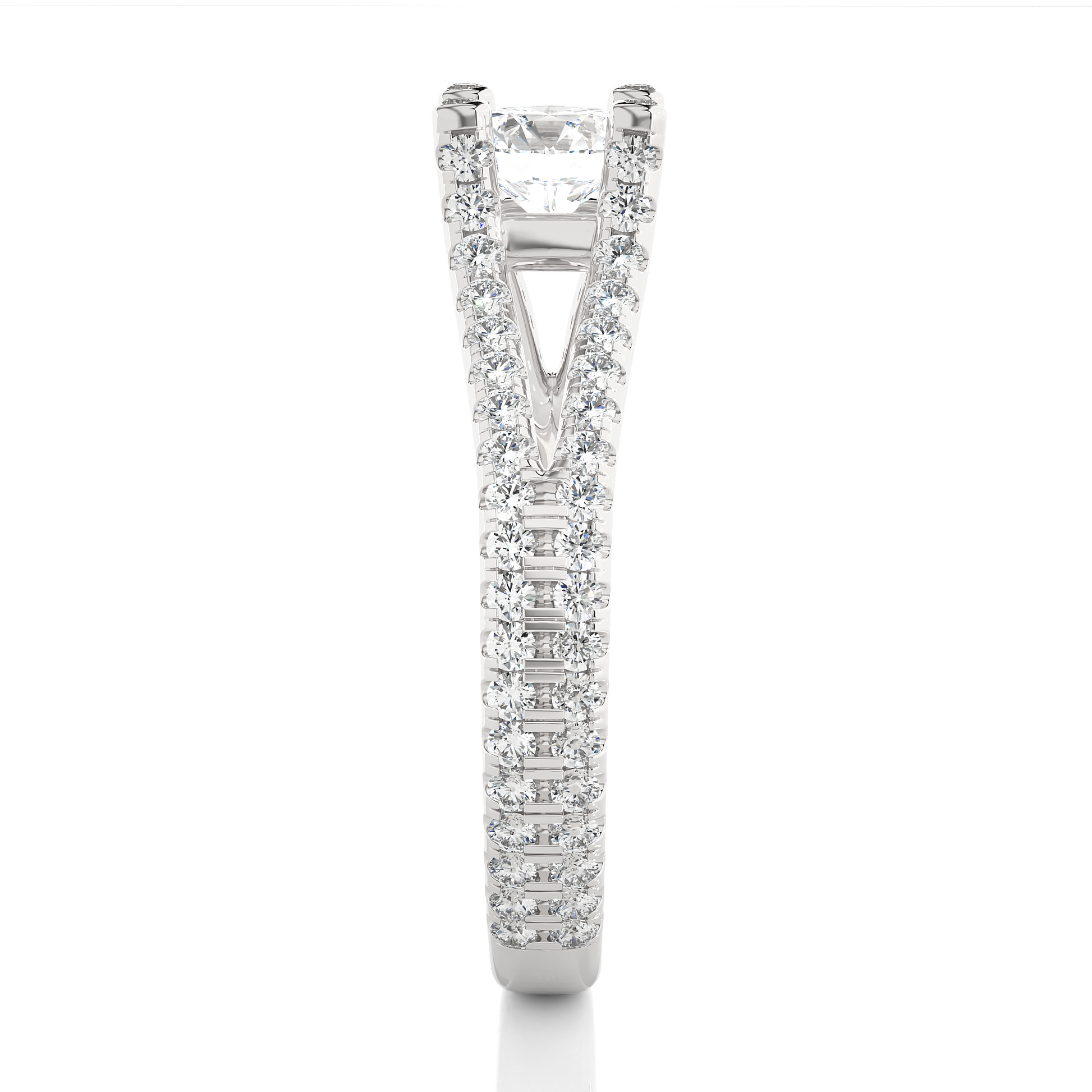 0.5+0.55 Ct Round Diamond Ring