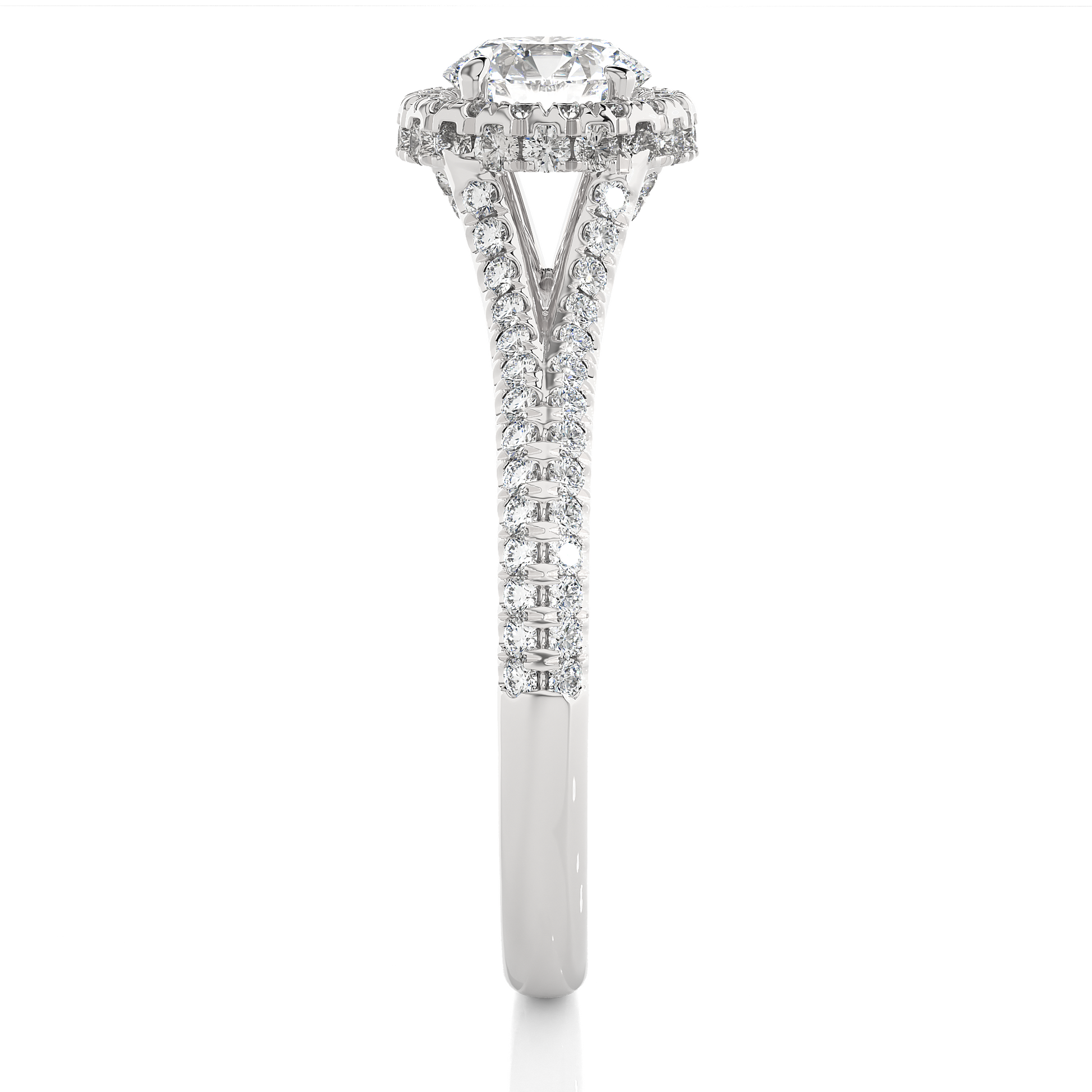 0.6+0.48 Ct Round Diamond Ring