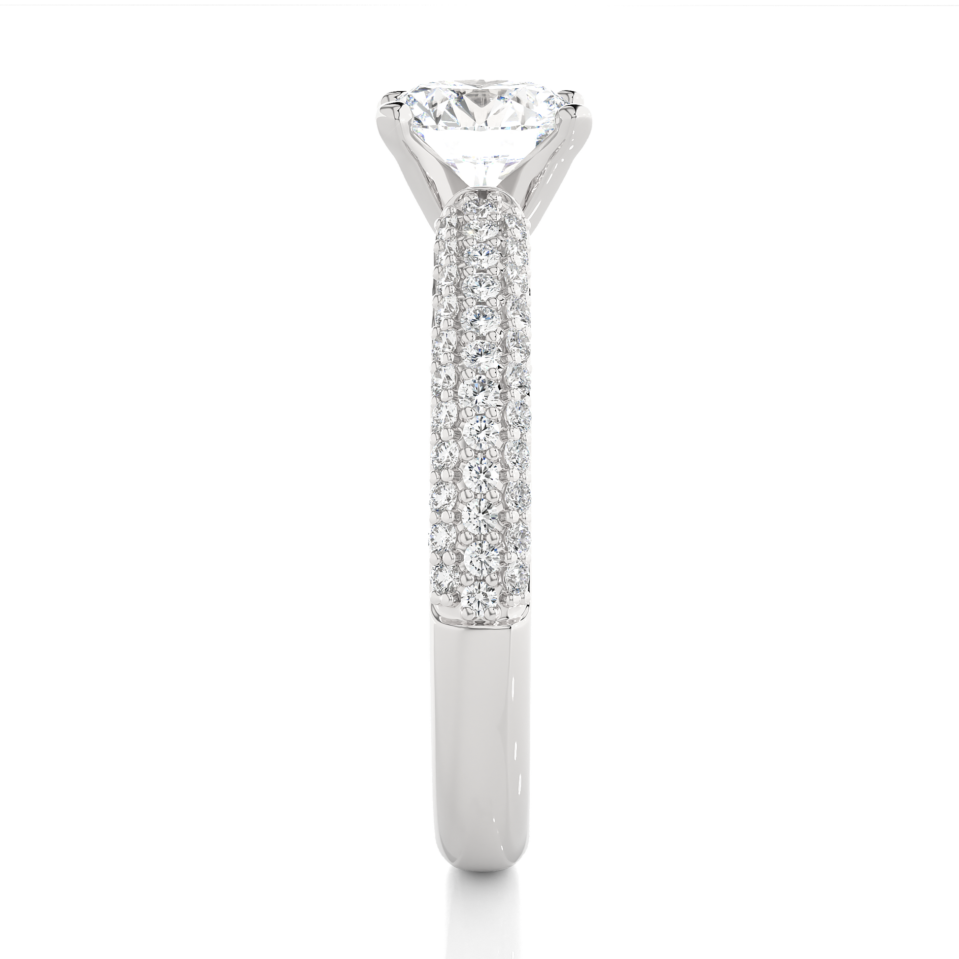 0.8+0.41 Ct Round Diamond Ring