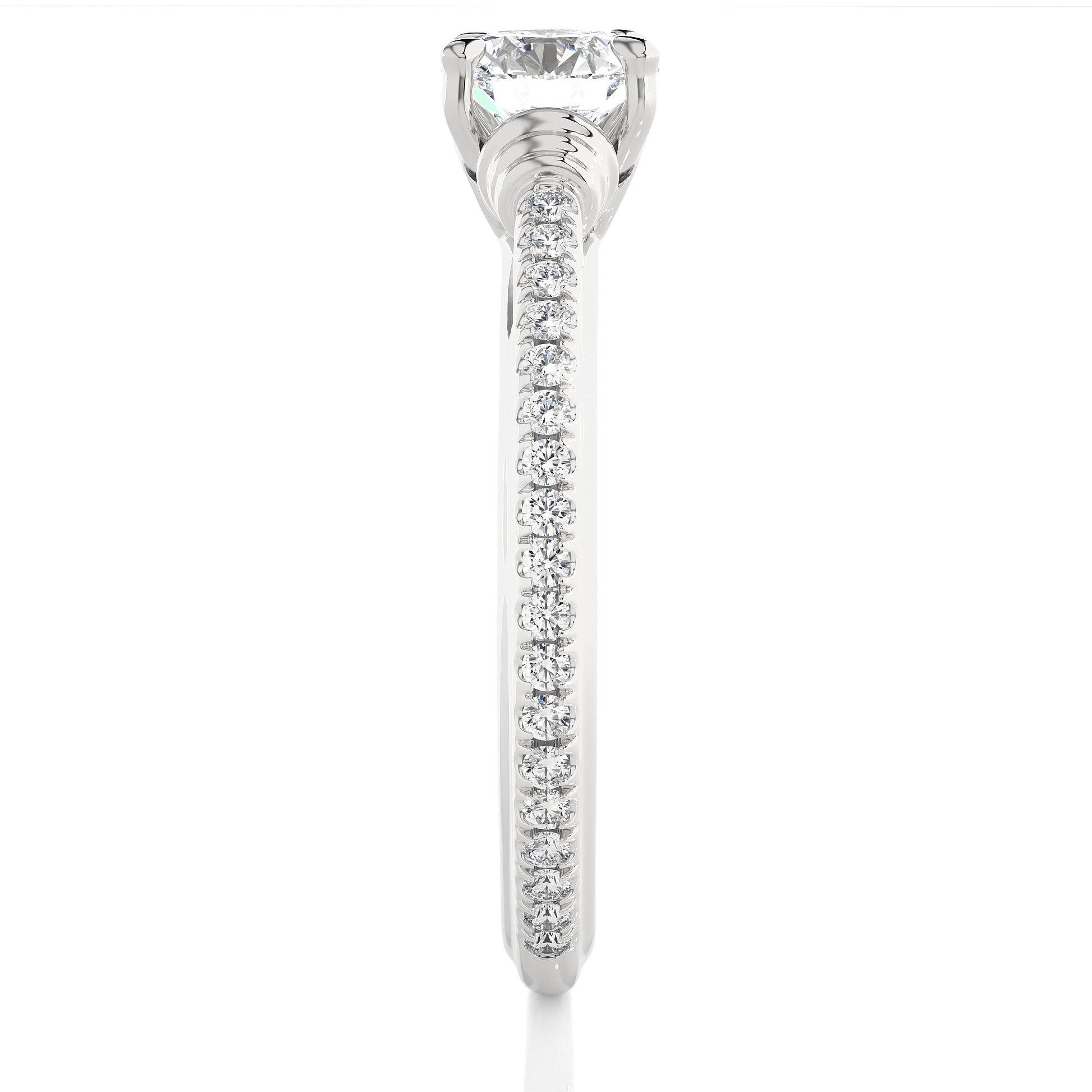 1+0.23 Ct Round Diamond Ring