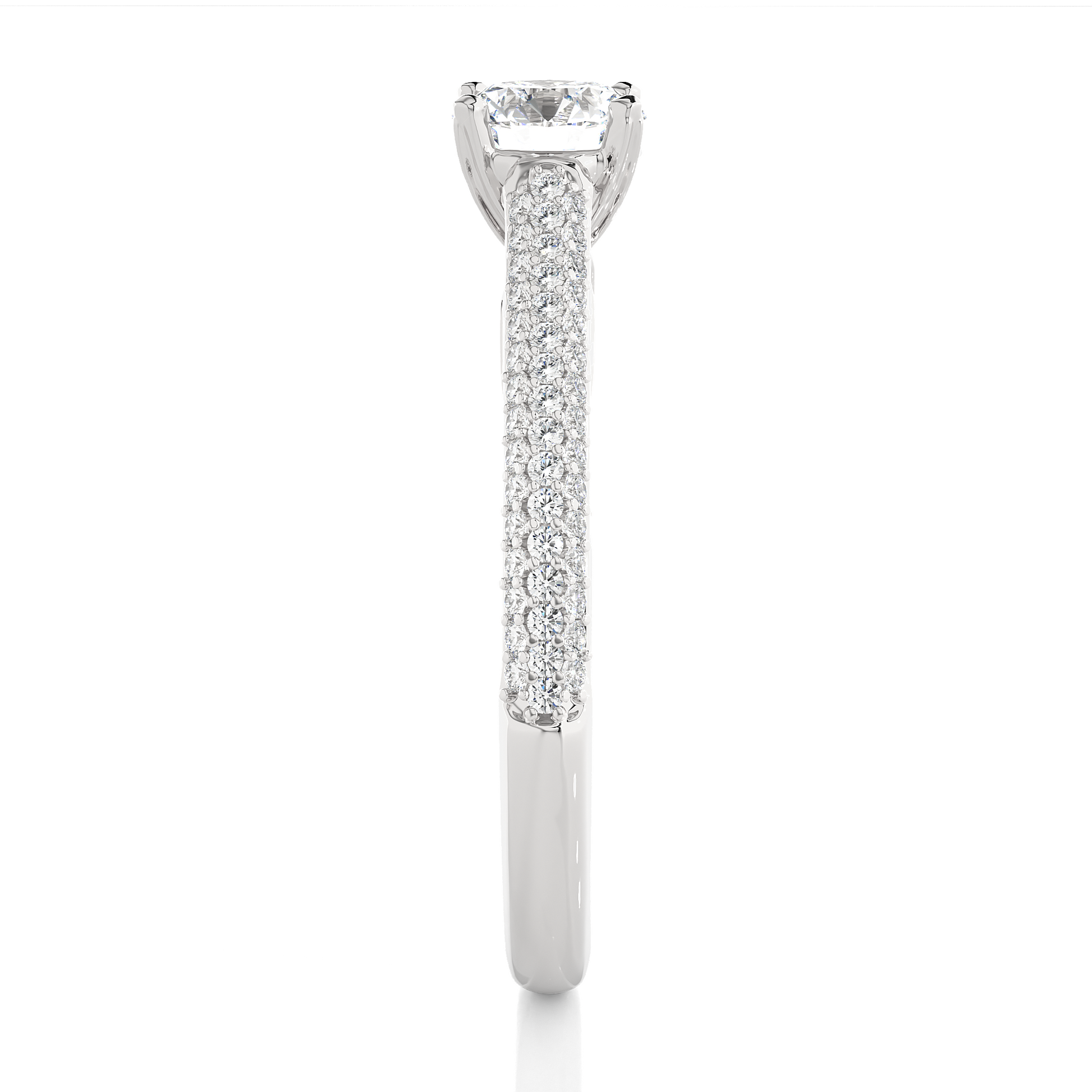 0.50+0.45 Ct Round Diamond Ring