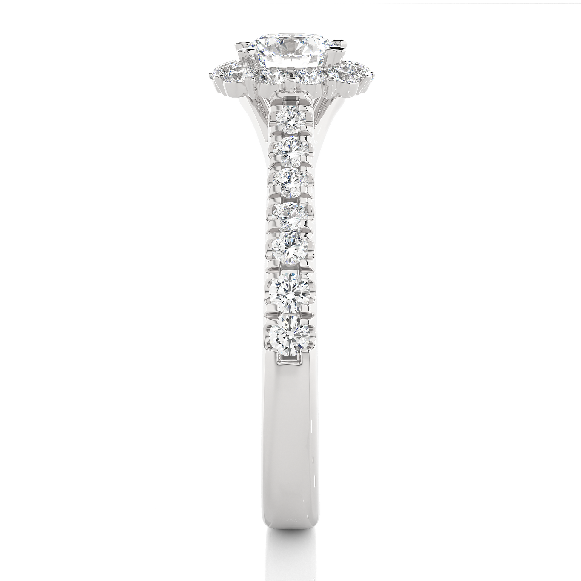 0.6+0.52 Ct Round Diamond Ring