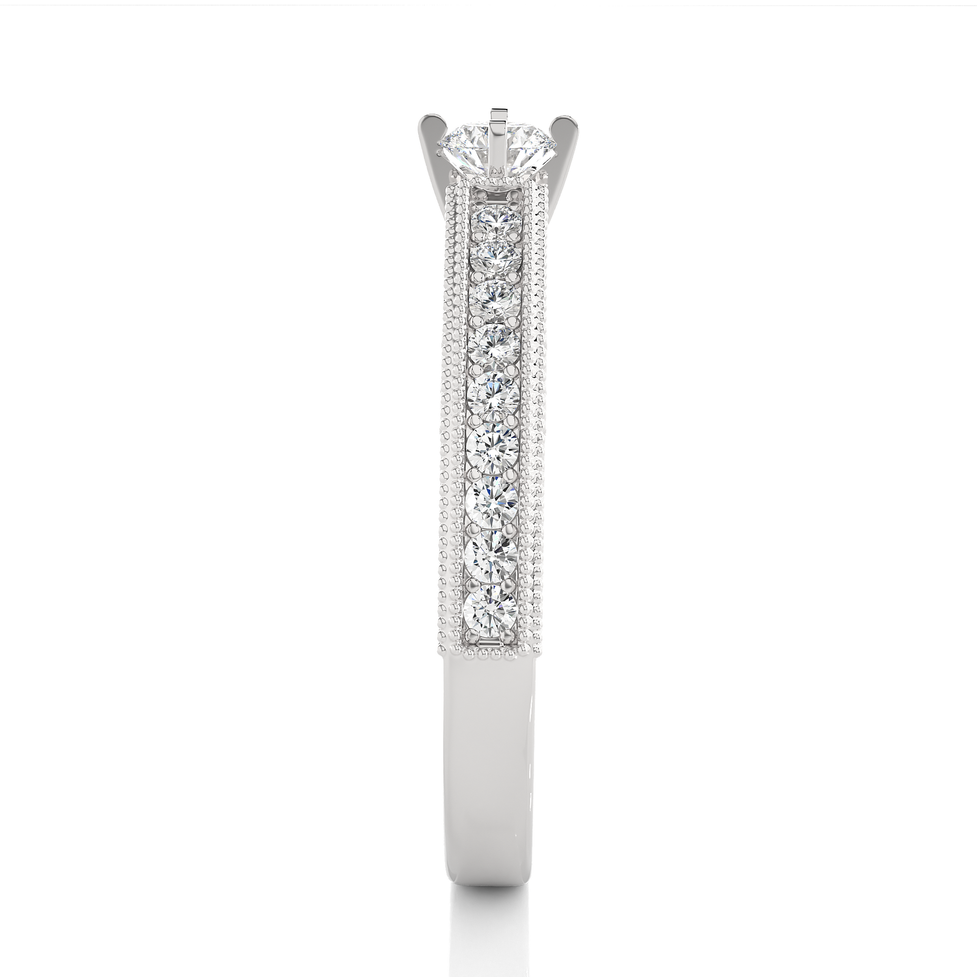 0.20+0.28 Ct Round Diamond Ring