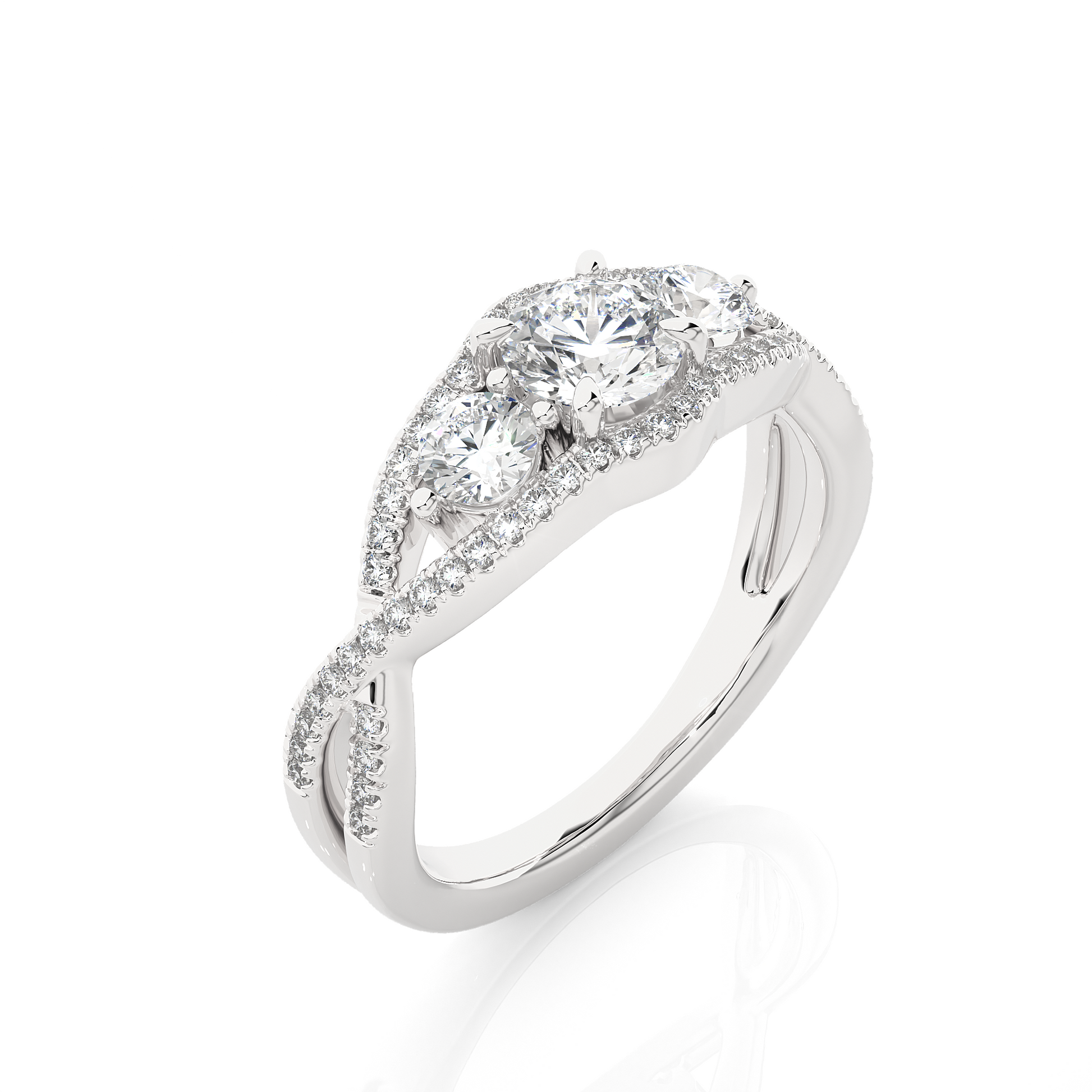 Benevolent Union - Premium Lab Grown Diamond Trilogy Ring