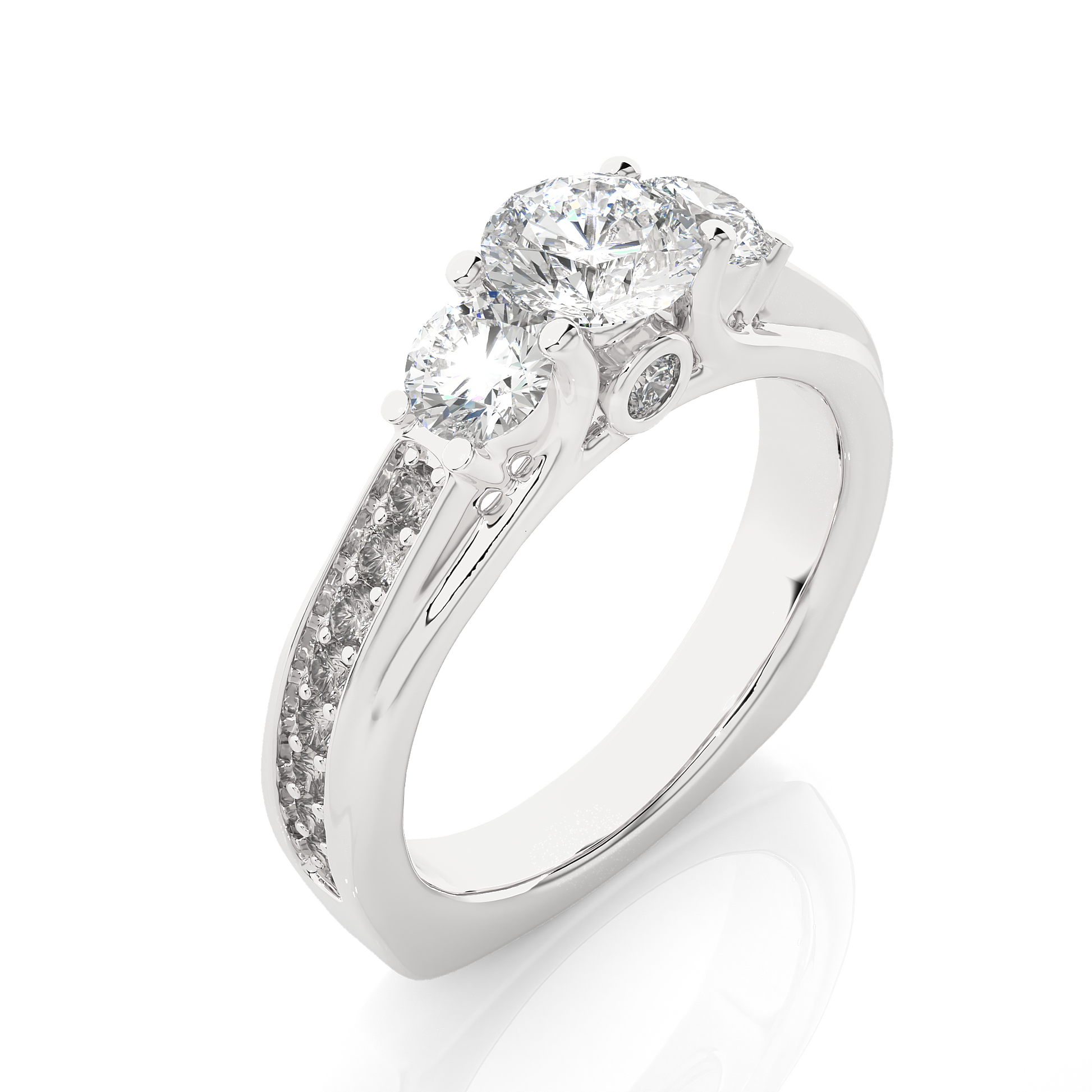 Resilient Bond Ring Round Lab Grown Diamond Ring