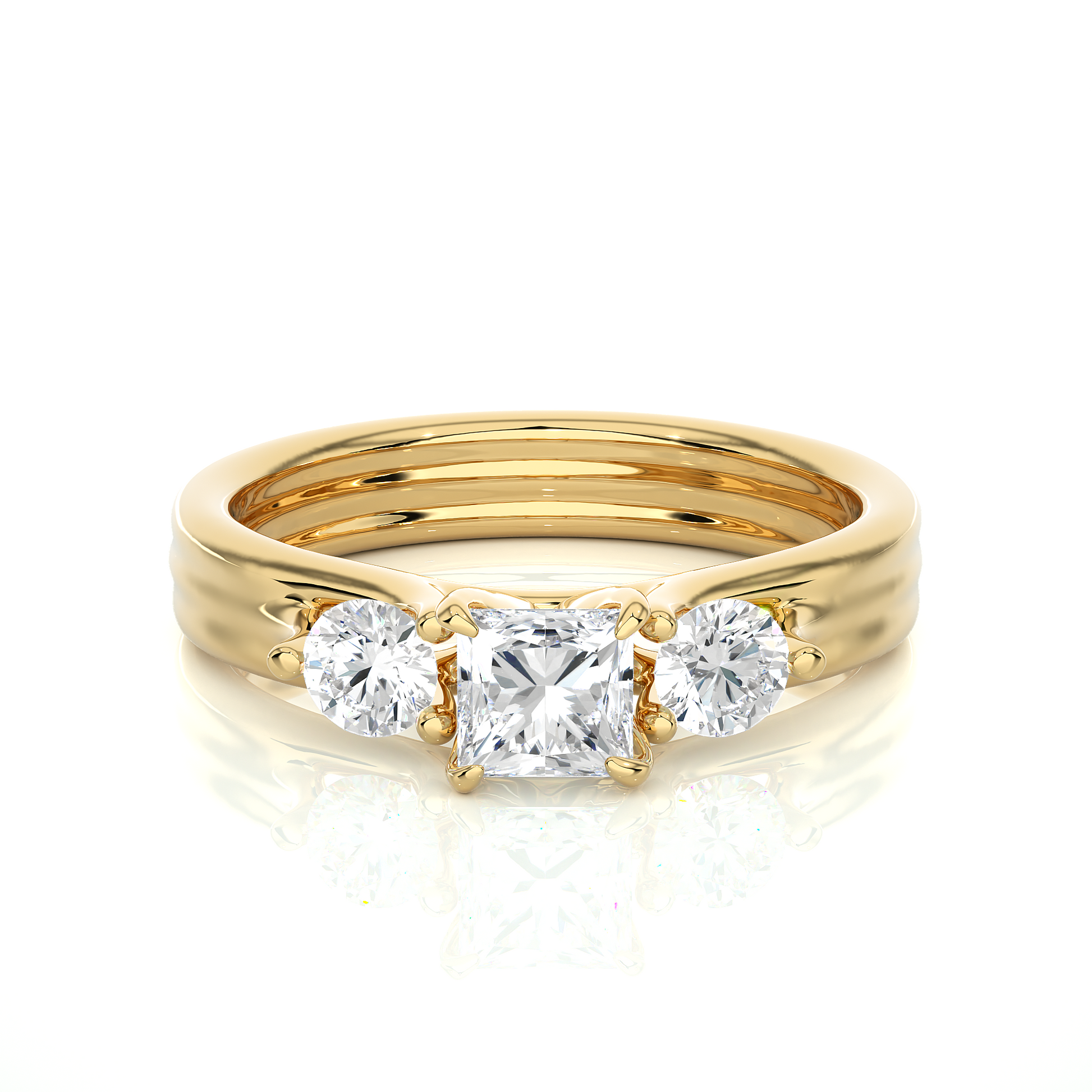 Harmonious Pledge Ring made with Premium Lab Grown Diamonds