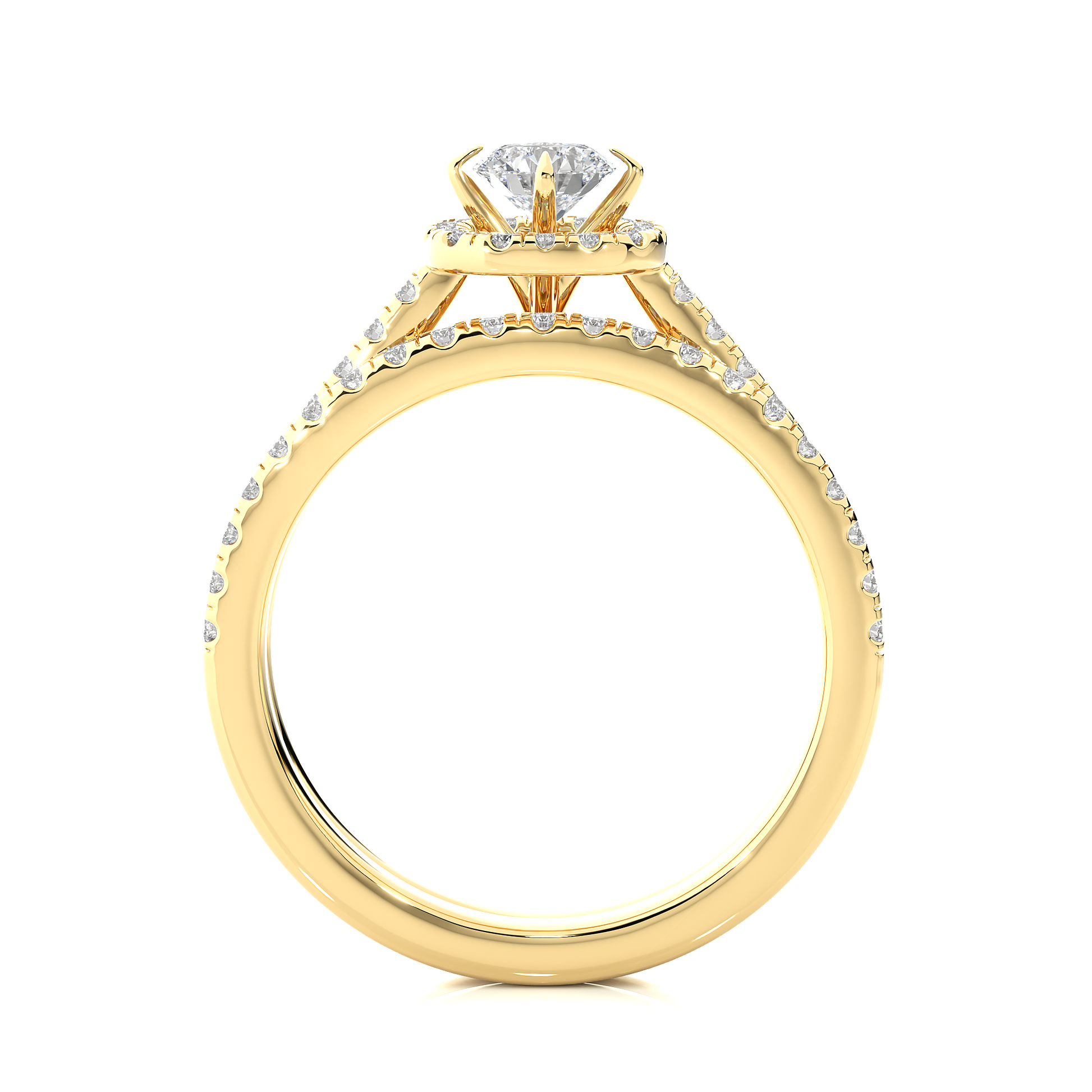 0.8+0.50 Ct Round Diamond Ring