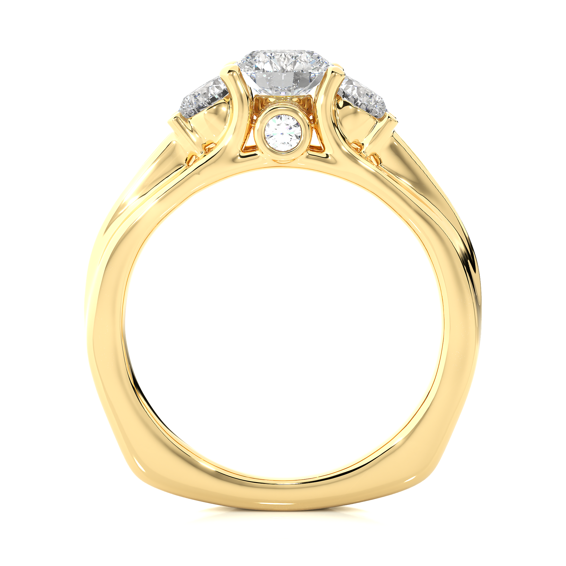 Resilient Bond Ring Round Lab Grown Diamond Ring