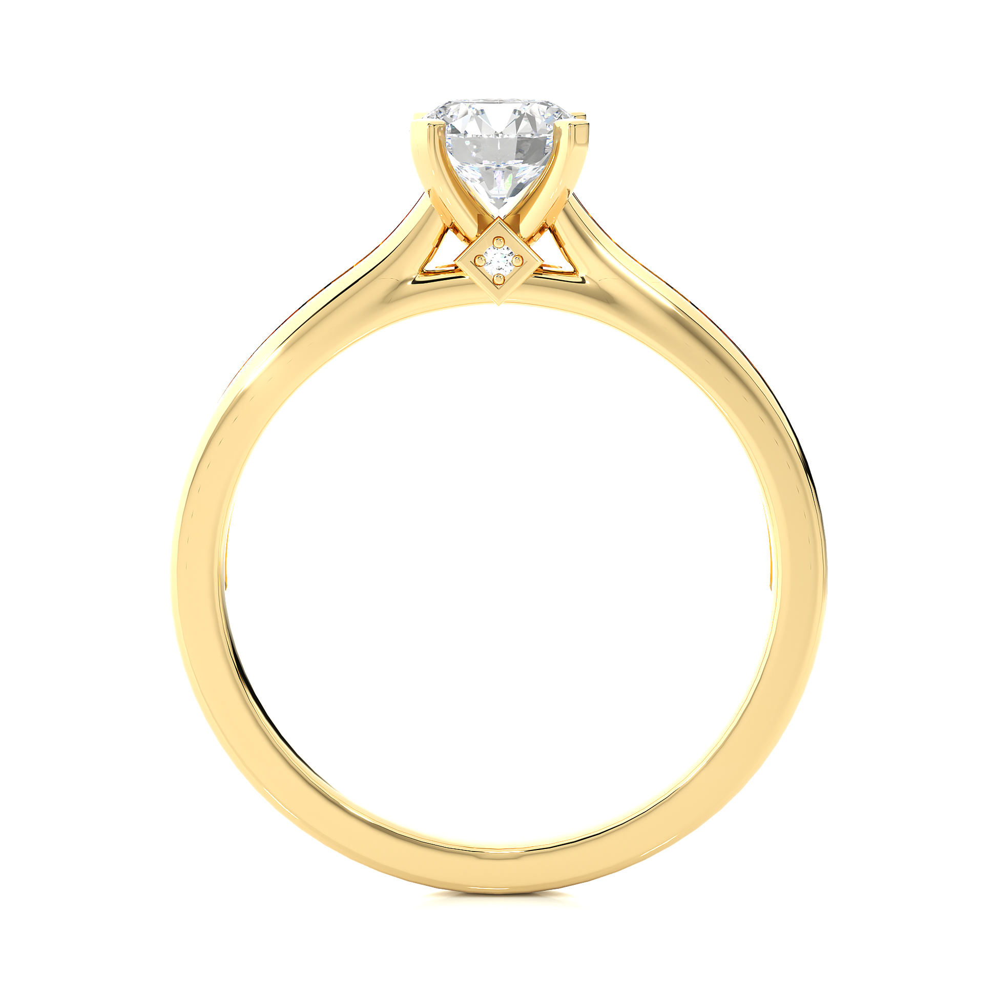 0.7 + 0.09  Ct Round Diamond Ring