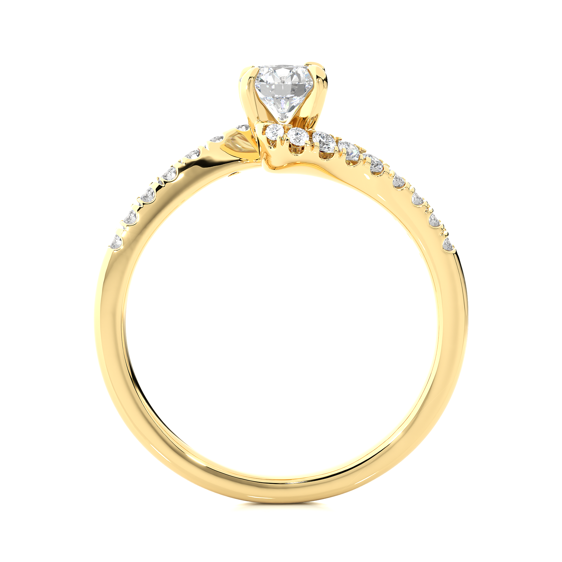 0.5+0.16 Ct Round Diamond Ring