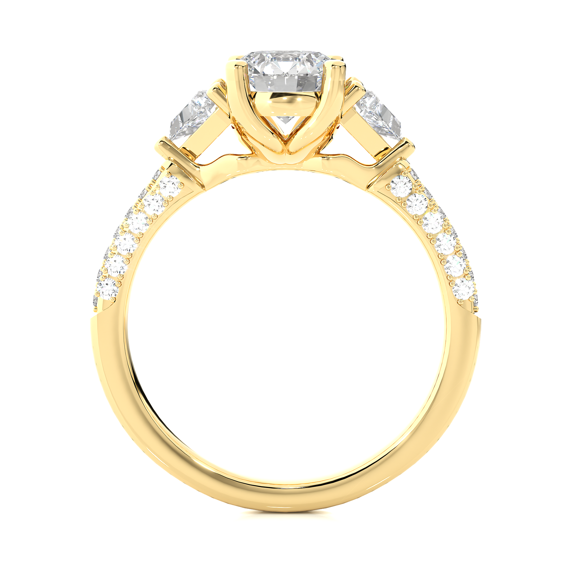Timeless Affinity Ring - Fine Gold and Lab Grown Diamond