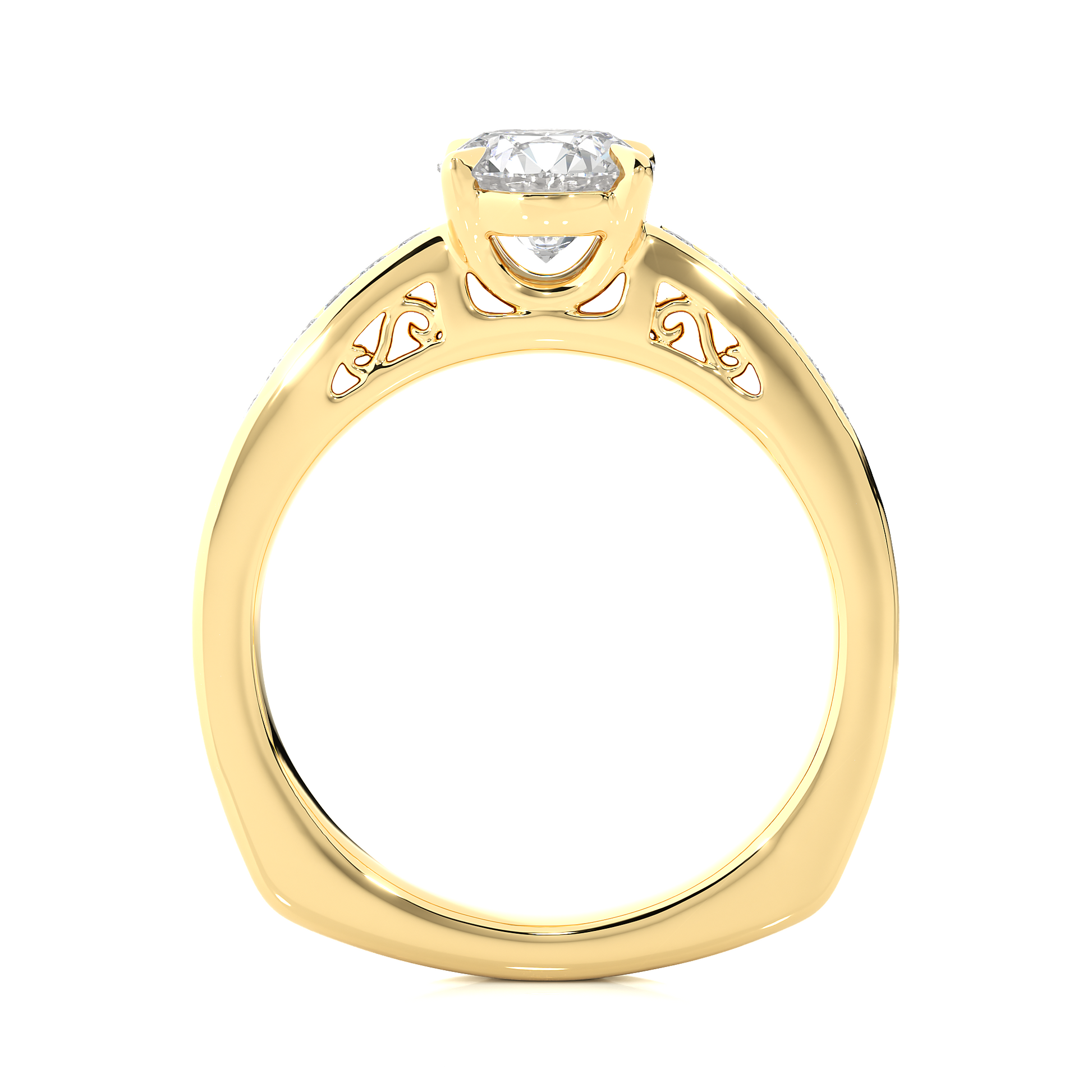 1+0.29  Ct Round Diamond Ring