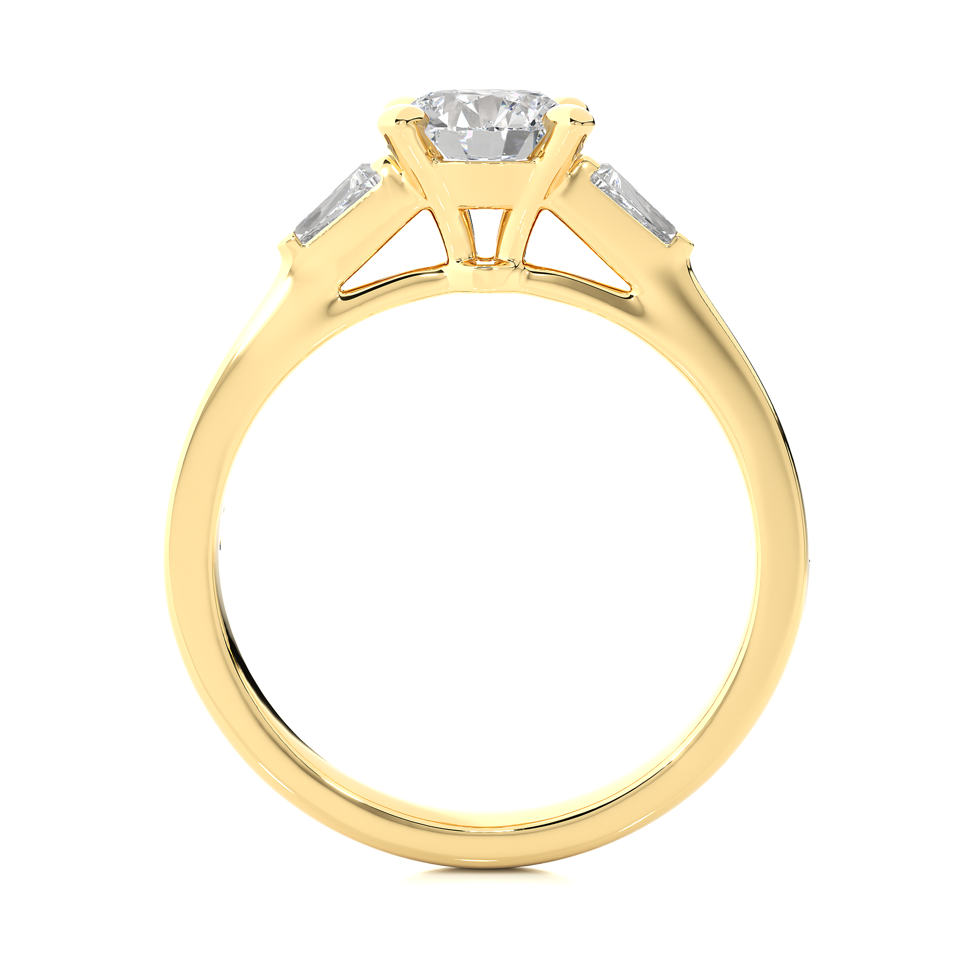 Ethical Kinship Ring - Trilogy made with Fine Gold and Lab Grown Diamonds