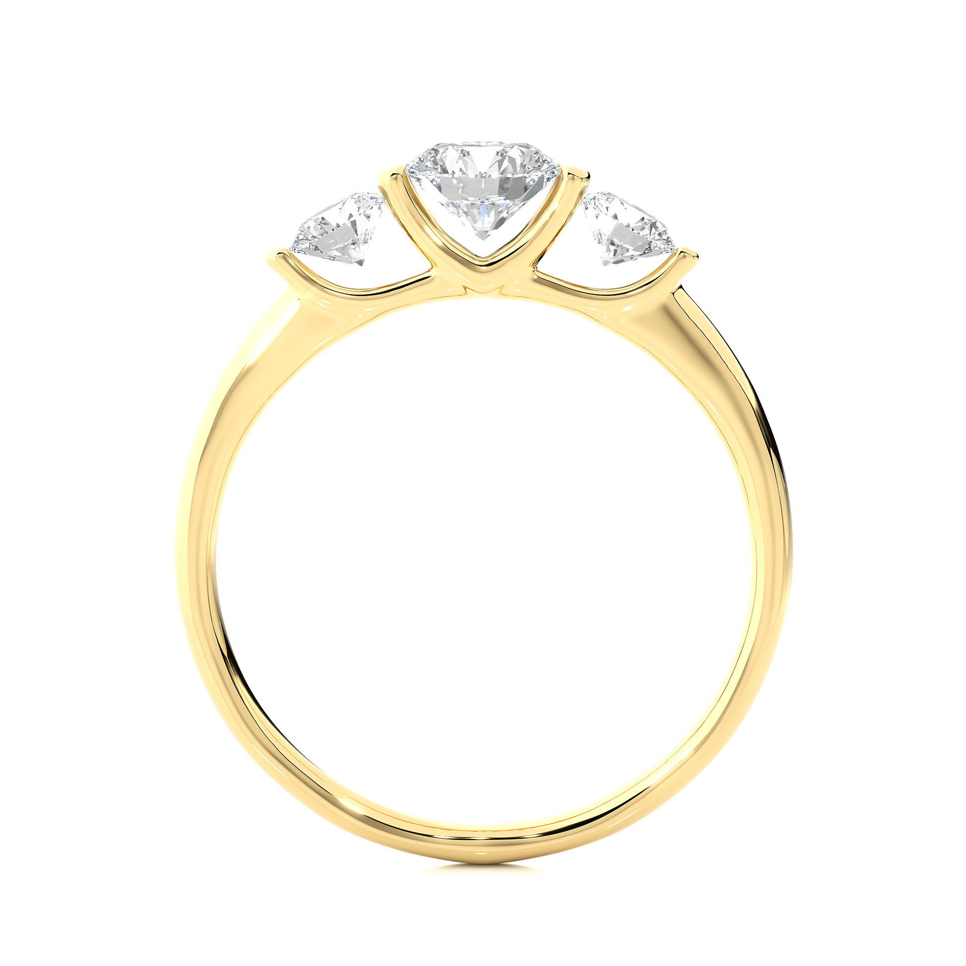 Warm Allegiance - Lab Grown Diamond Trilogy Ring