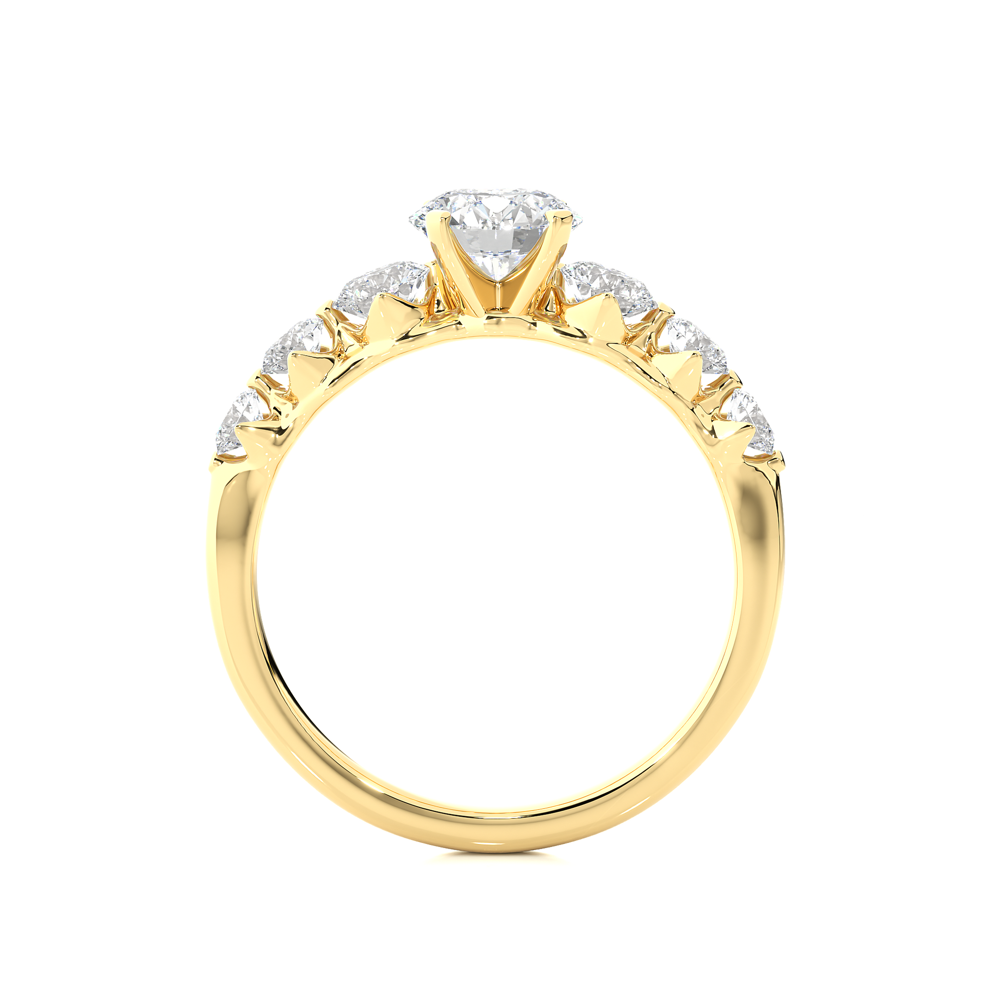 0.7+0.41+0.20+0.16 Ct Round Diamond Ring