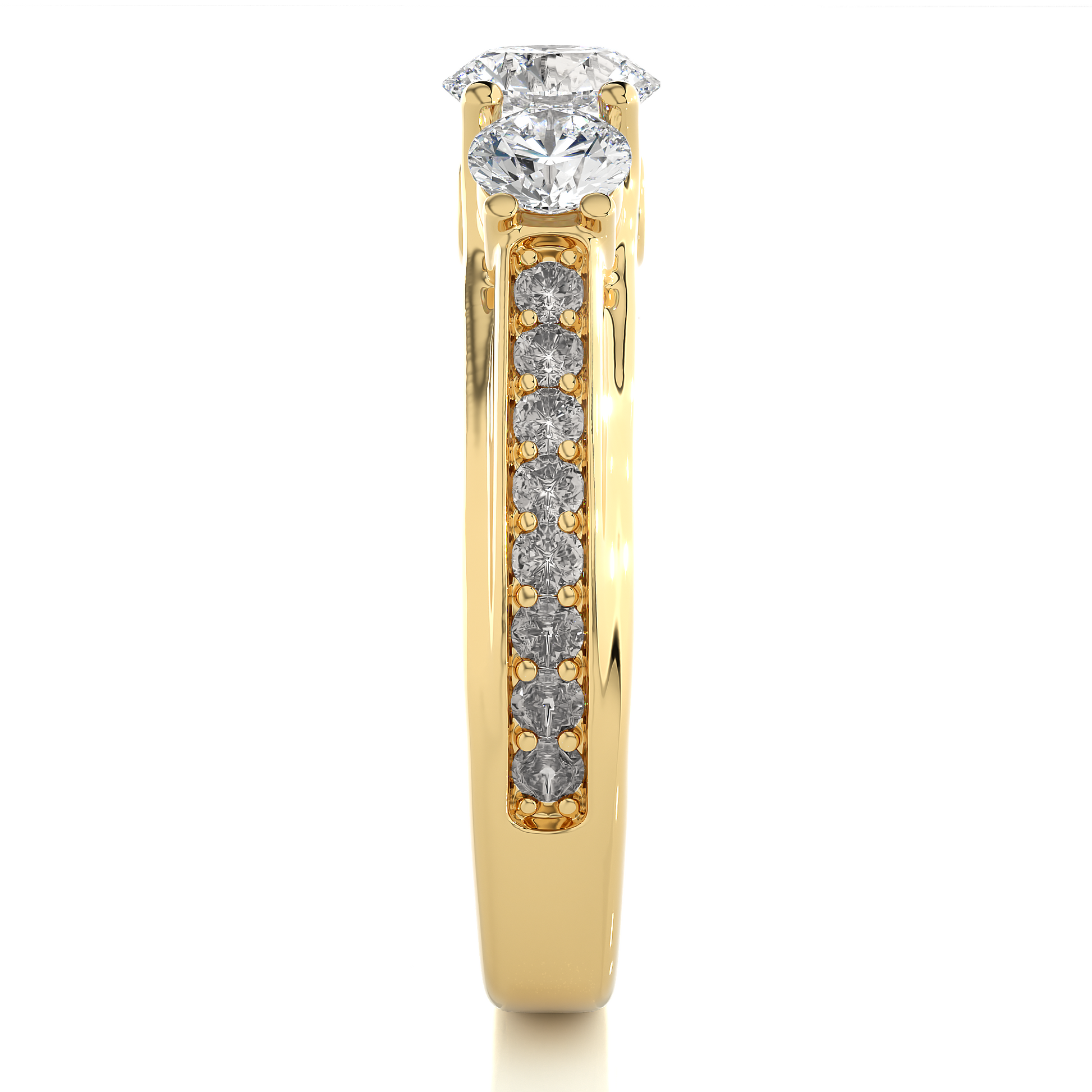 Resilient Bond Ring Round Lab Grown Diamond Ring