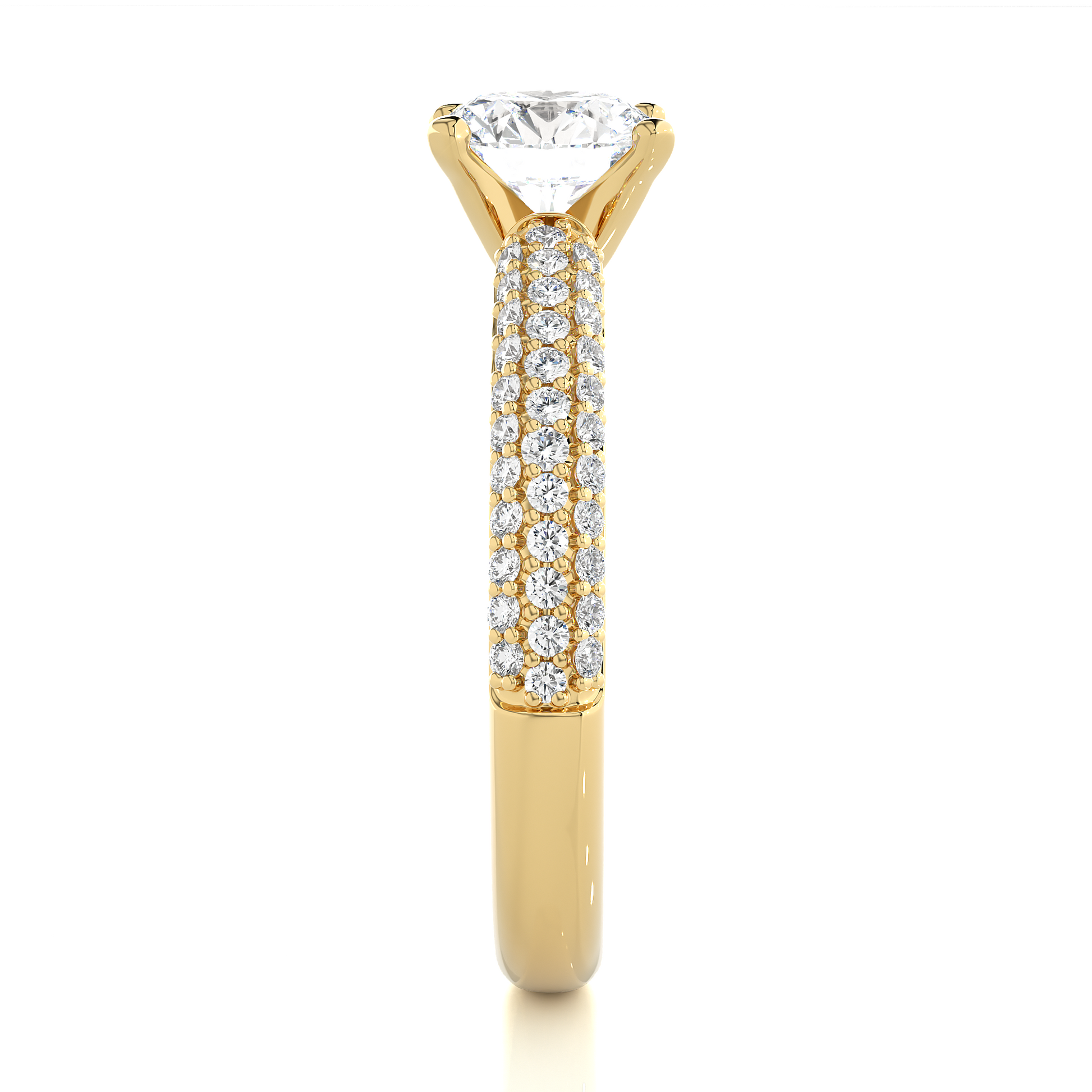 0.8+0.41 Ct Round Diamond Ring