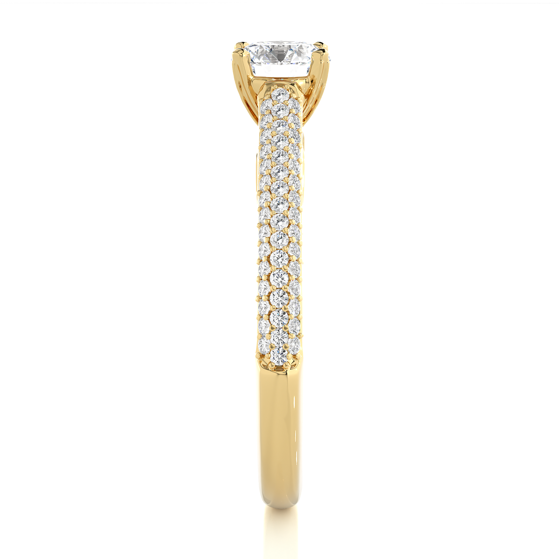 0.50+0.45 Ct Round Diamond Ring