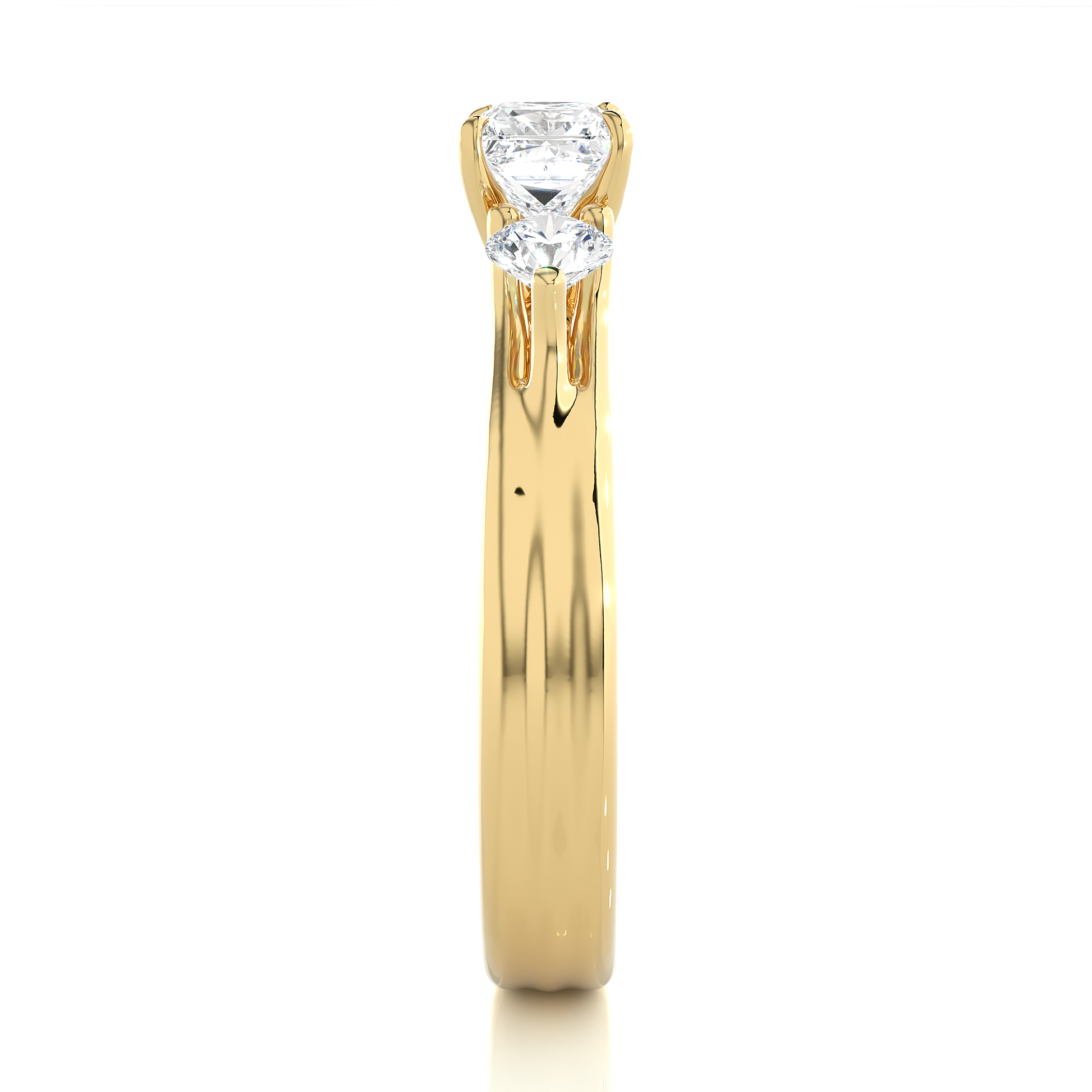 Harmonious Pledge Ring made with Premium Lab Grown Diamonds