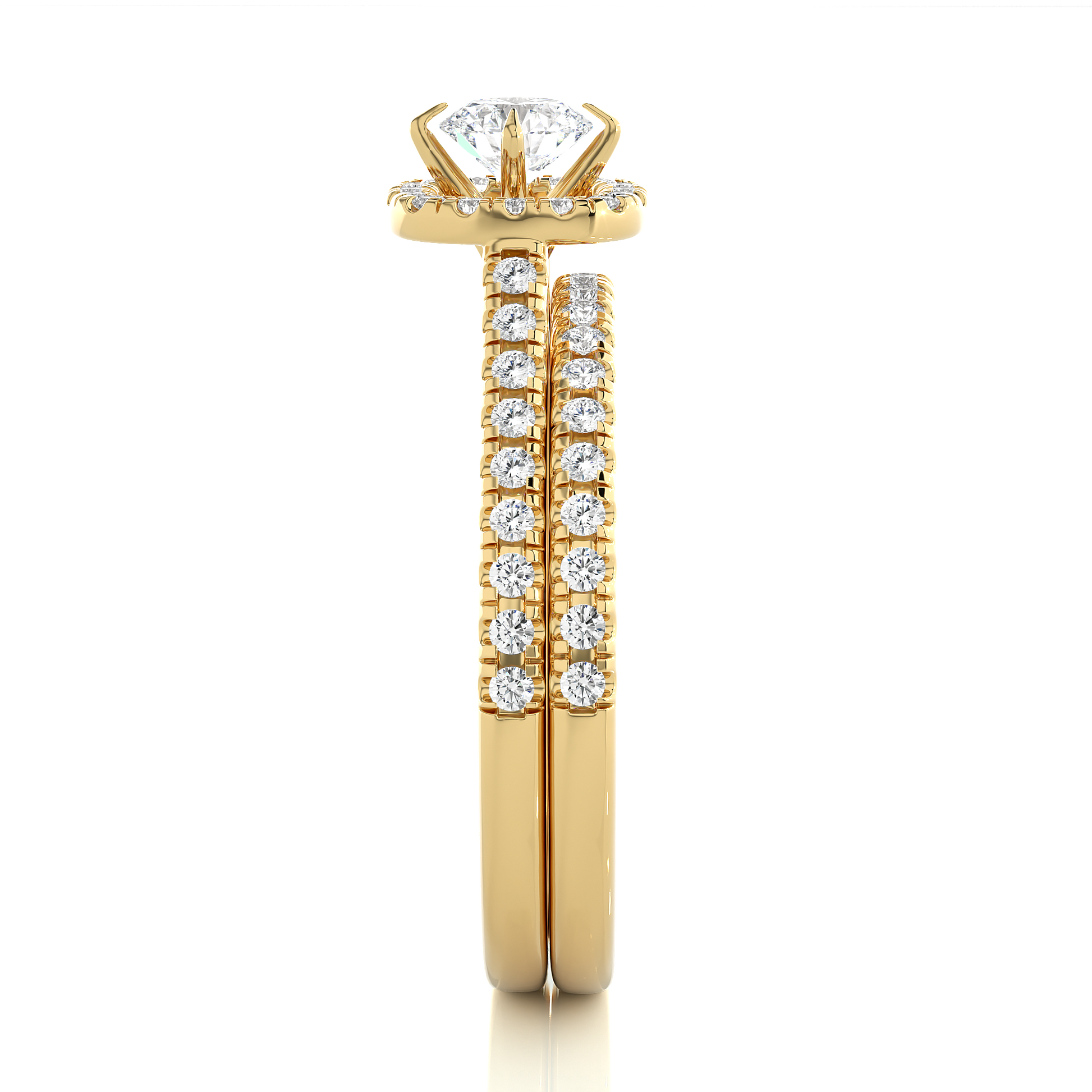 0.8+0.50 Ct Round Diamond Ring