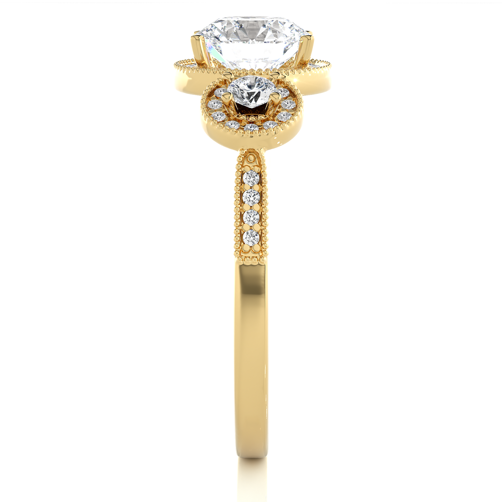 Virtuous Bond Lab Grown Ring with Fine Gold