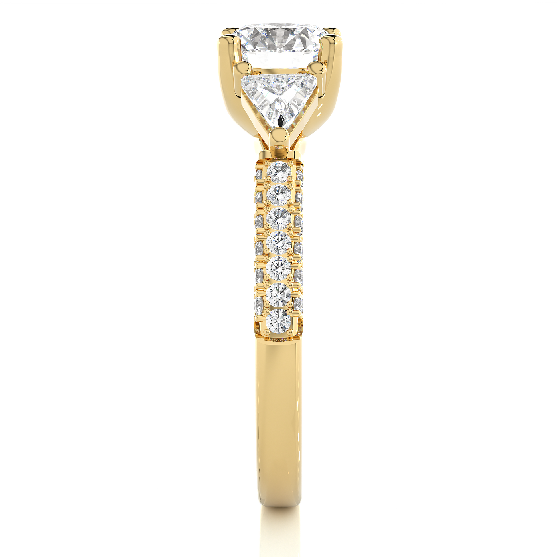 Timeless Affinity Ring - Fine Gold and Lab Grown Diamond